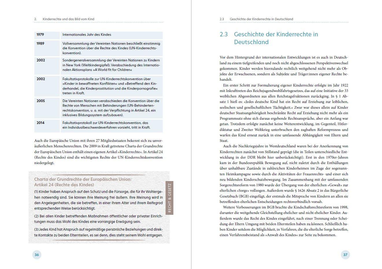 Beispielinhalt (Bild) Kinderrechte in der Kita