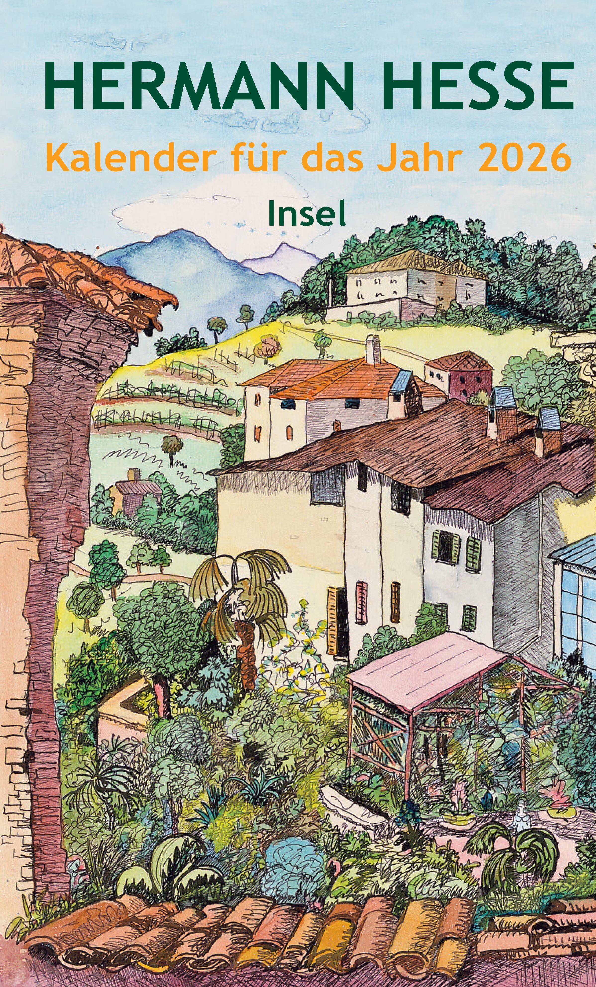 Vorderes Coverbild Hermann Hesse Kalender für das Jahr 2026