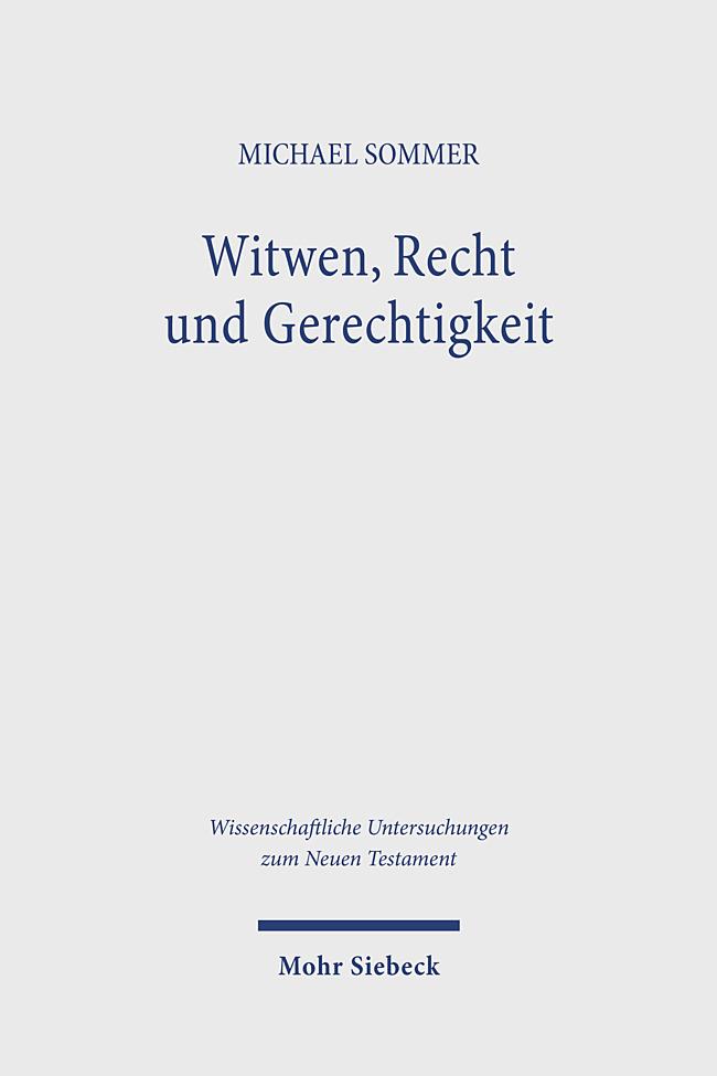 Vorderes Coverbild Witwen, Recht und Gerechtigkeit