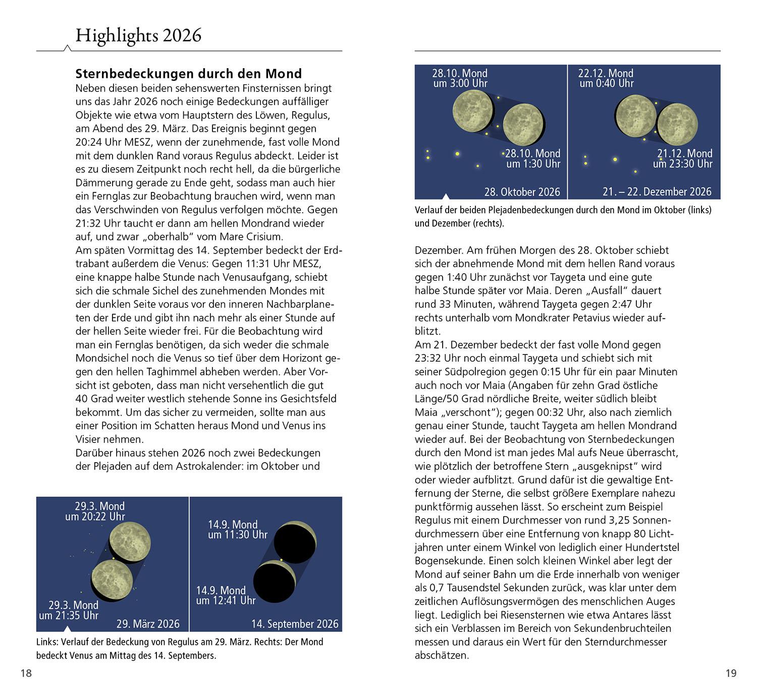 Beispielinhalt (Bild) Was tut sich am Himmel 2026