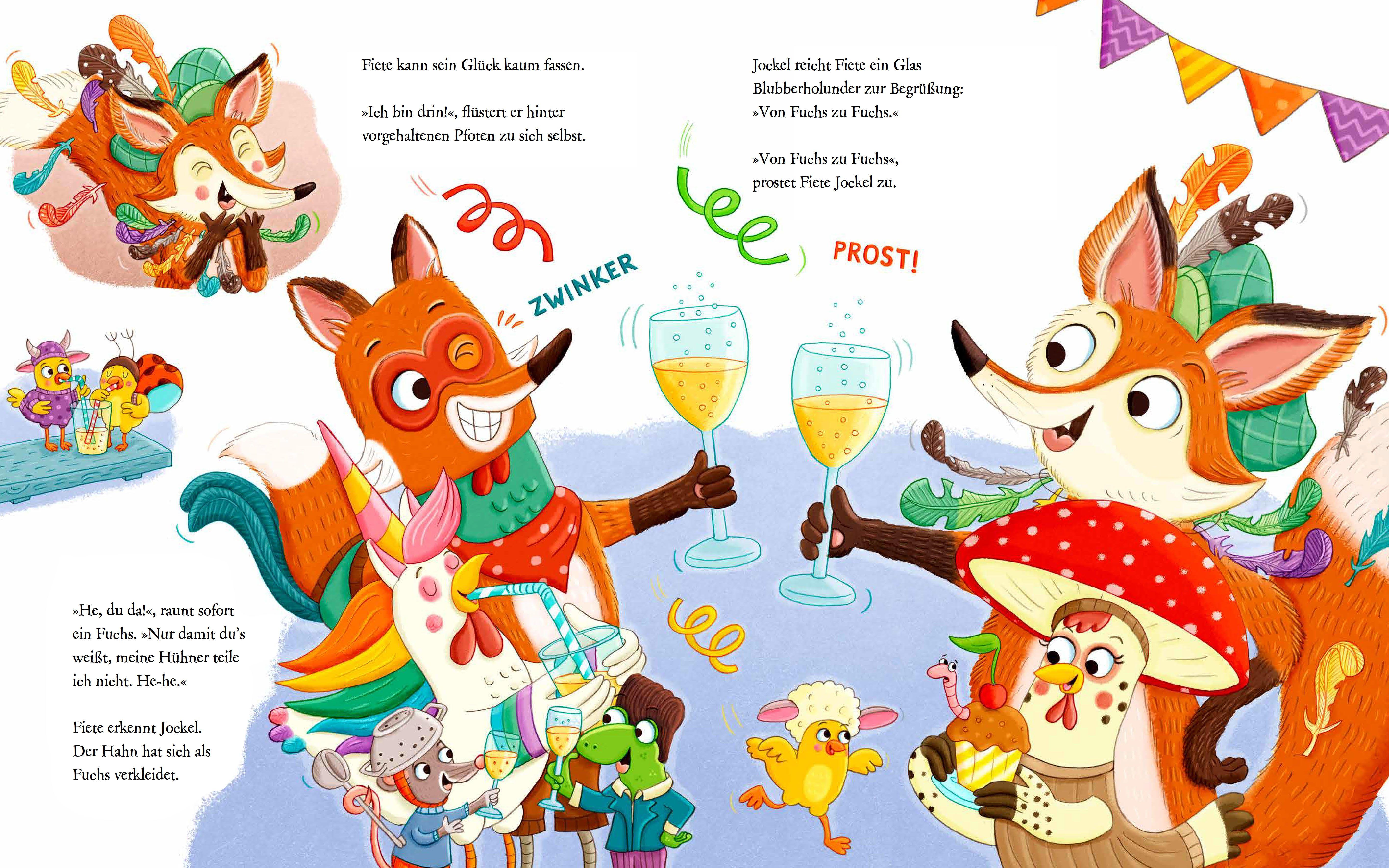 Beispielinhalt (Bild) Karneval im Hühnerstall