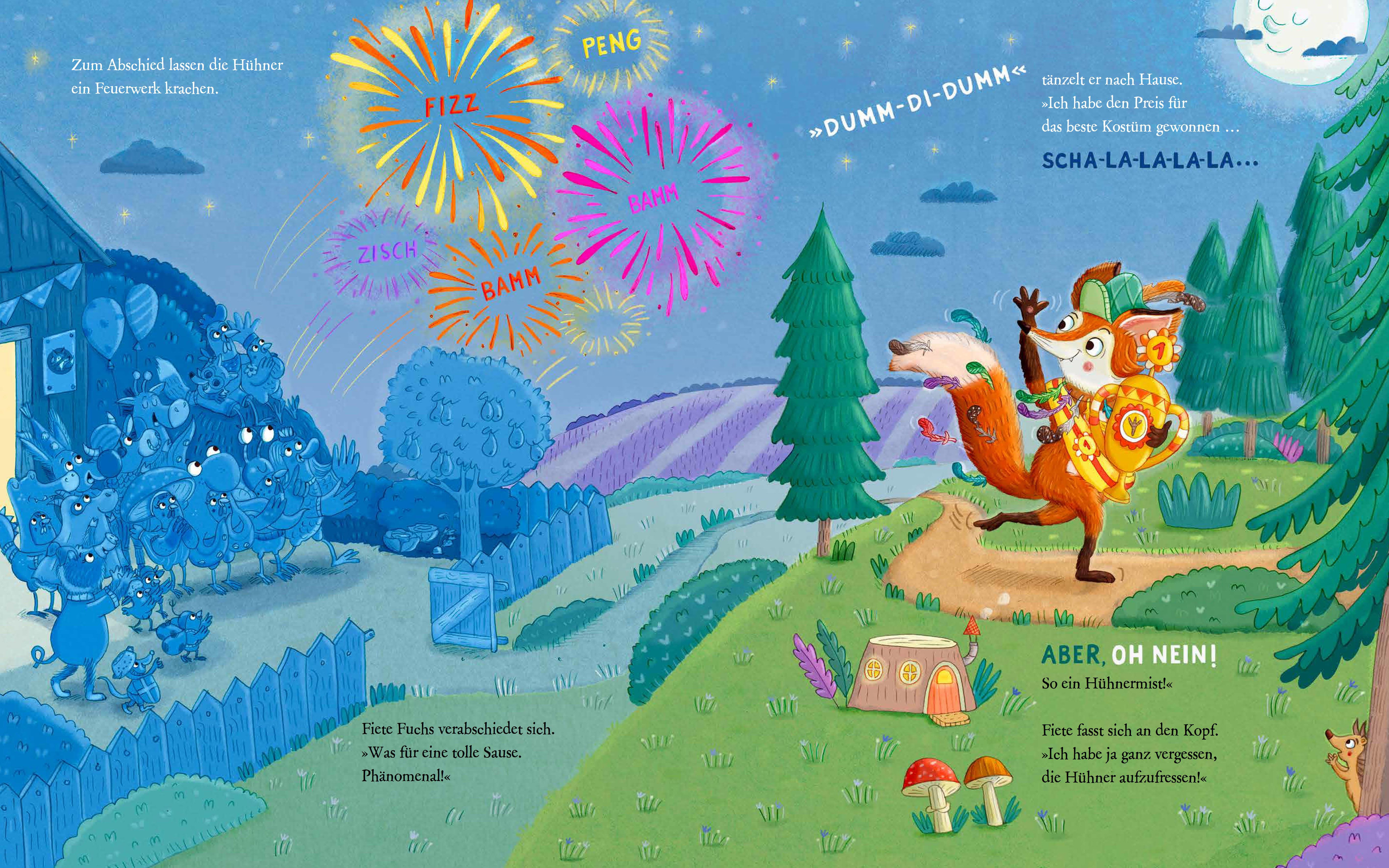 Beispielinhalt (Bild) Karneval im Hühnerstall