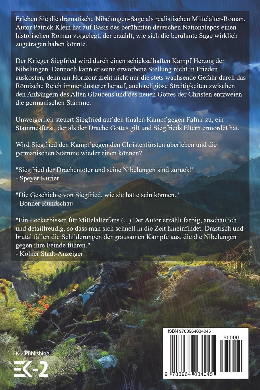 Rückseitencover Nibelungenblut Band 1: Siegfried-Saga