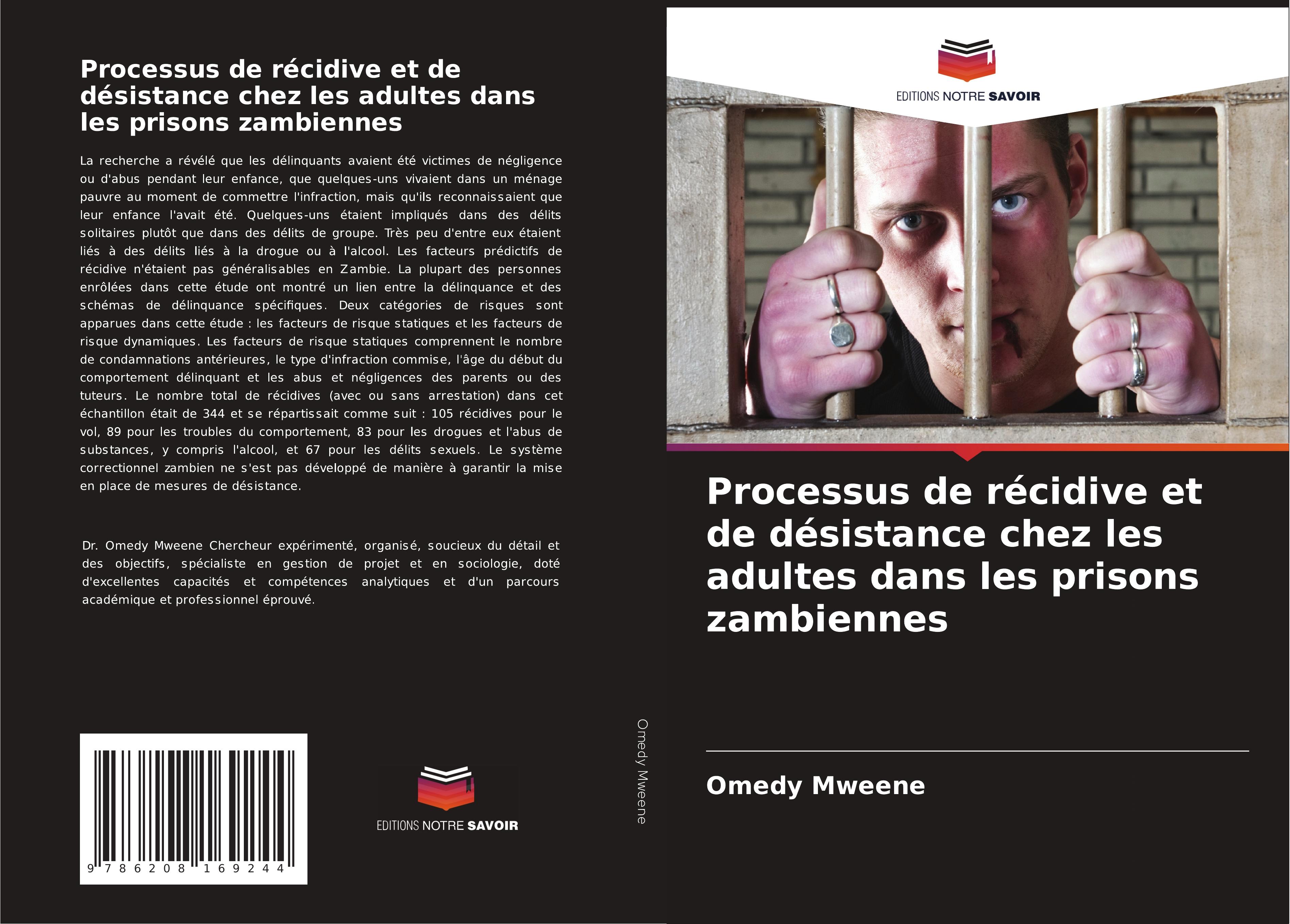 Vorderes Coverbild Processus de récidive et de désistance chez les adultes dans les prisons zambiennes