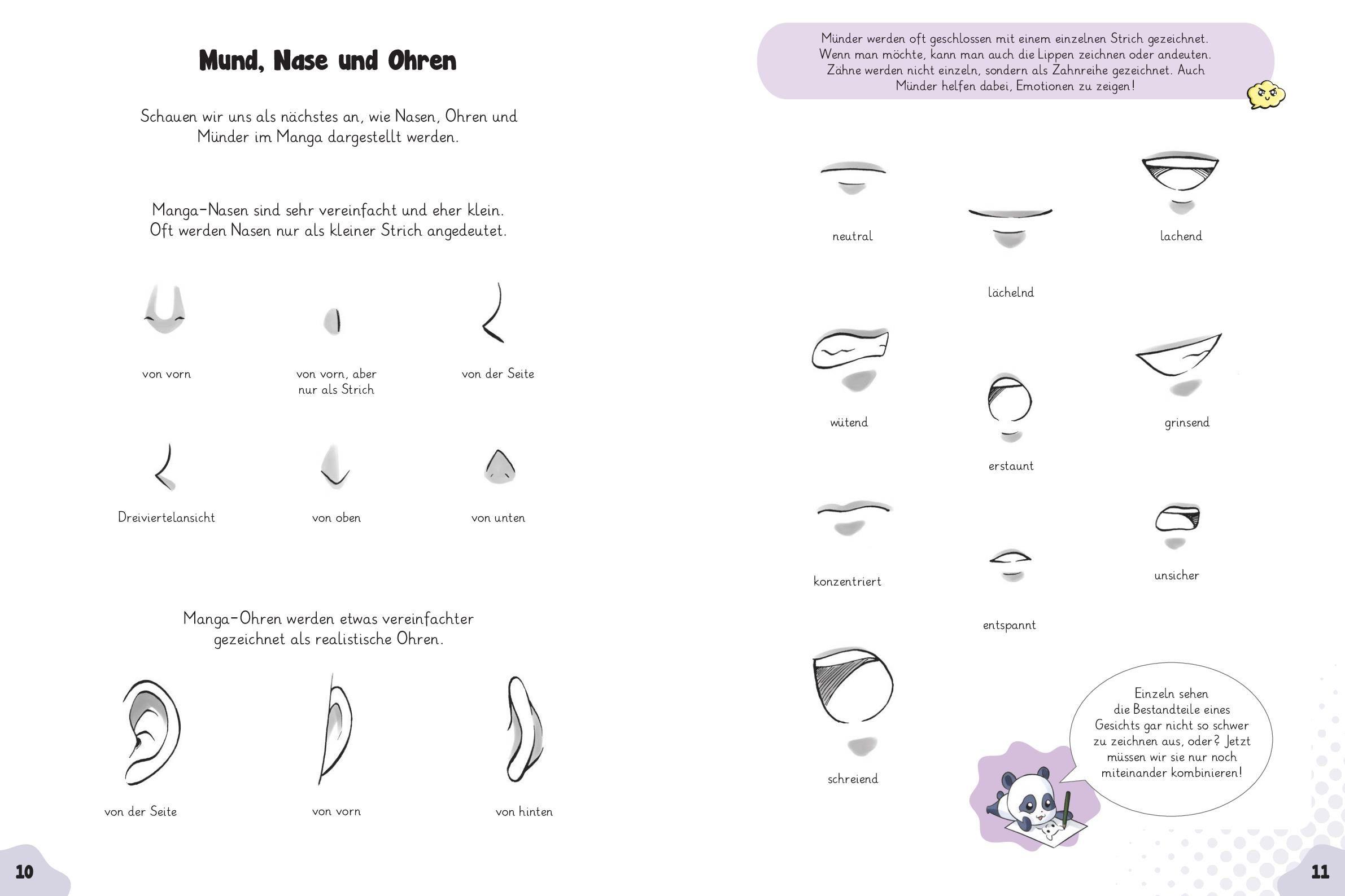 Beispielinhalt (Bild) Manga Zeichnen lernen I Schritt-für-Schritt-Anleitung