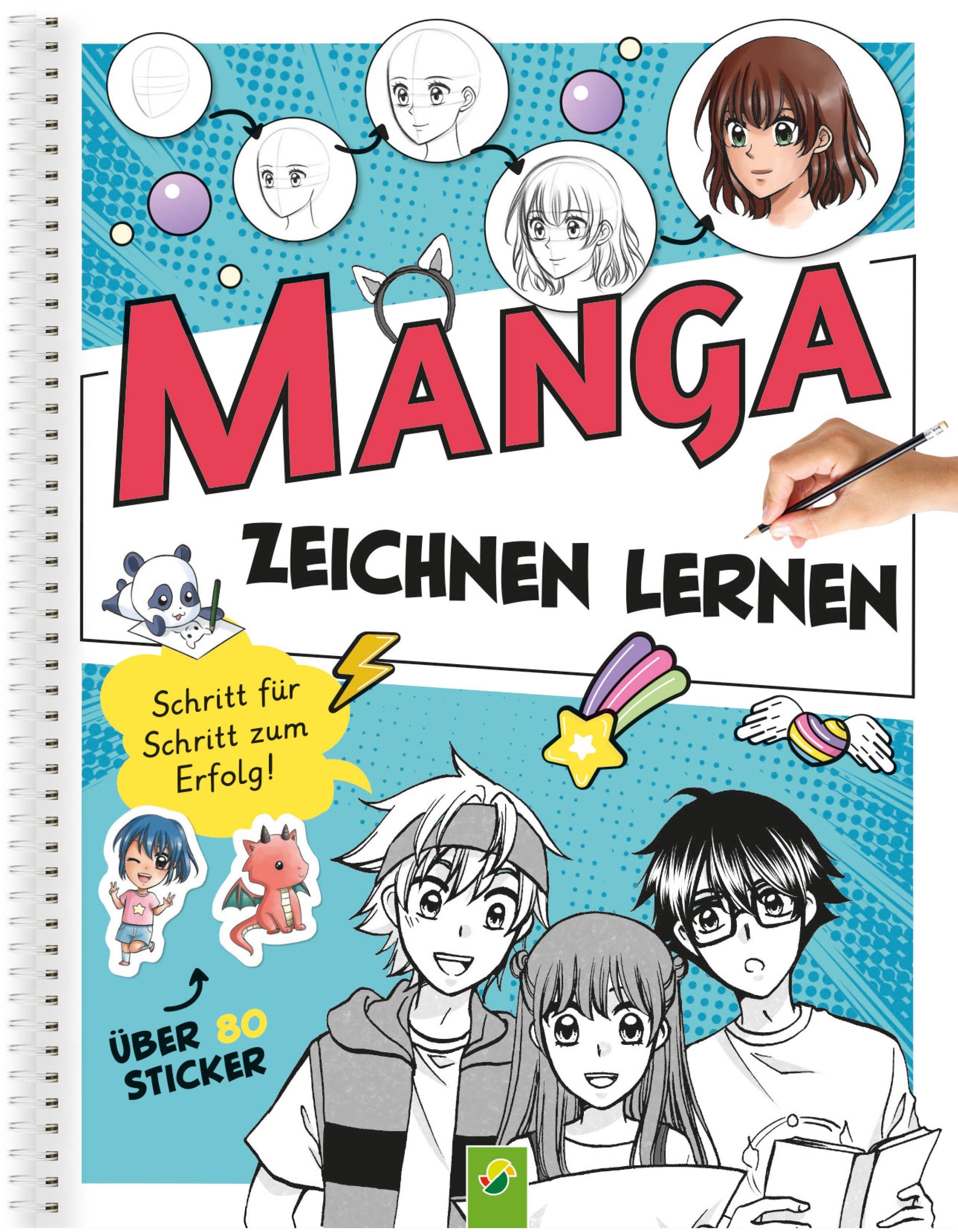 Vorderes Coverbild Manga Zeichnen lernen I Schritt-für-Schritt-Anleitung
