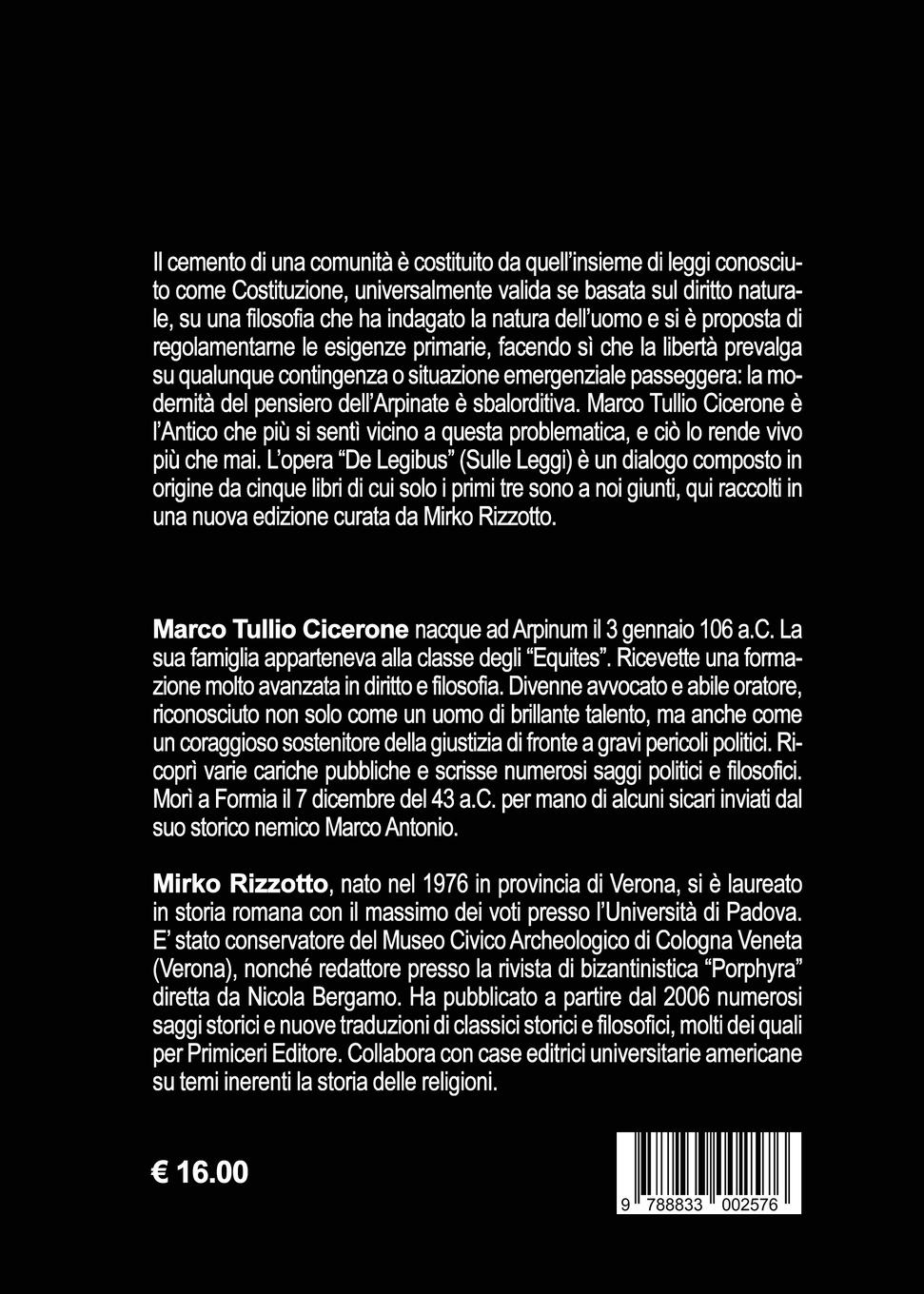 Rückseitencover Sulle leggi