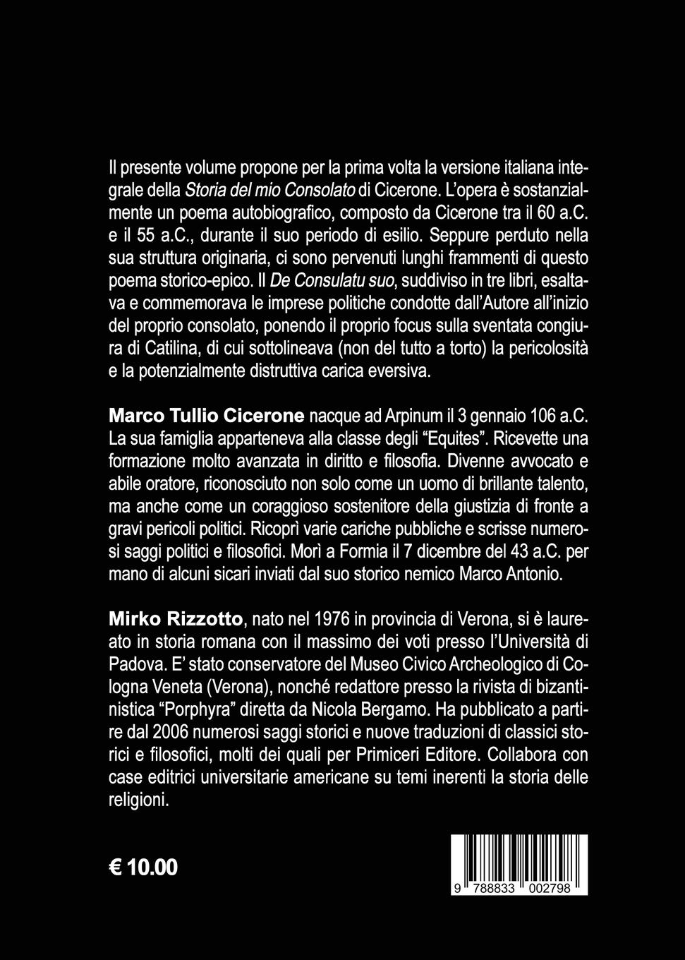 Rückseitencover De Consulatu suo