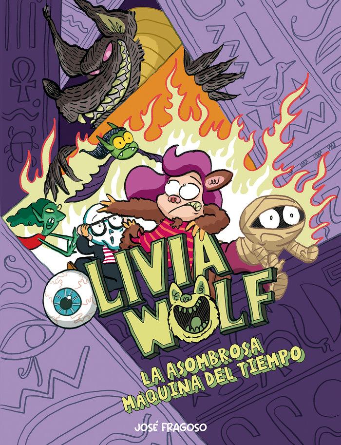 Vorderes Coverbild Olivia Wolf. La Asombrosa Máquina del Tiempo