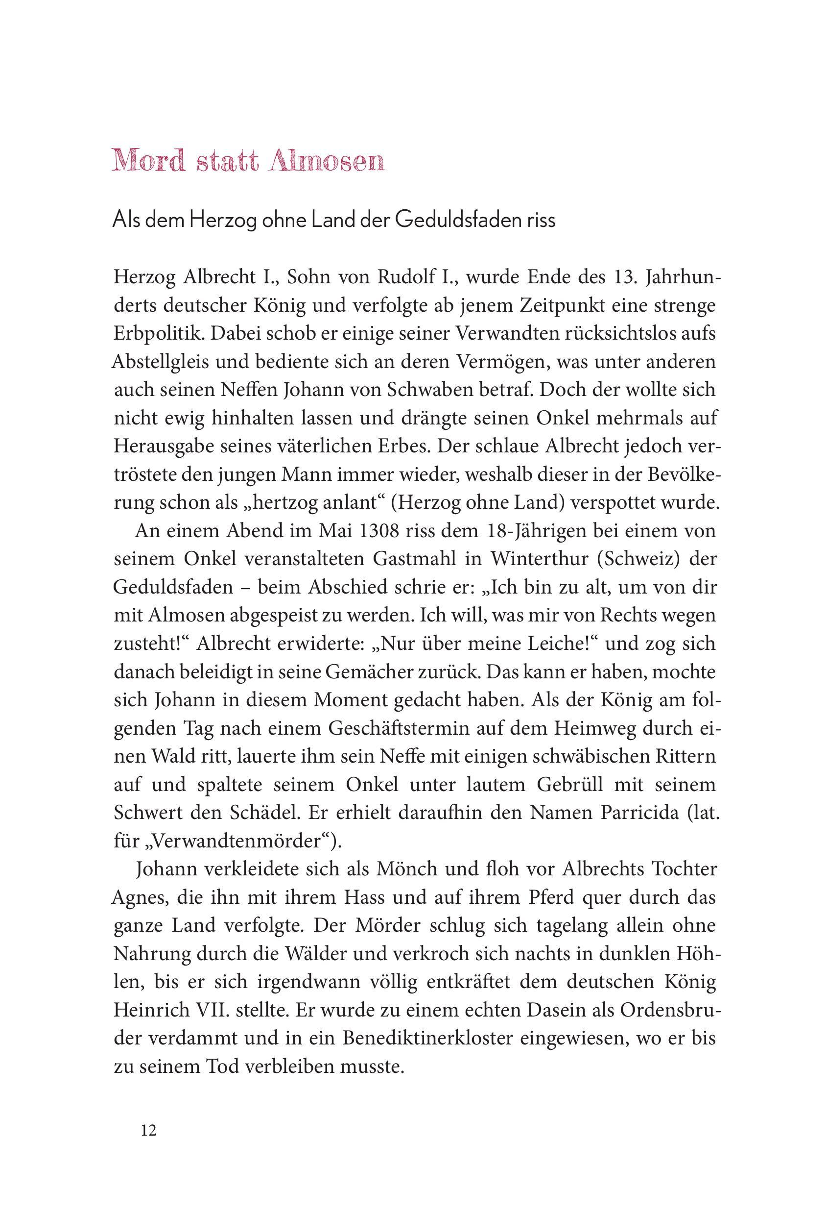 Beispielinhalt (Bild) Diese Habsburger - Eine Sammlung skurriler und unterhaltsamer Fakten