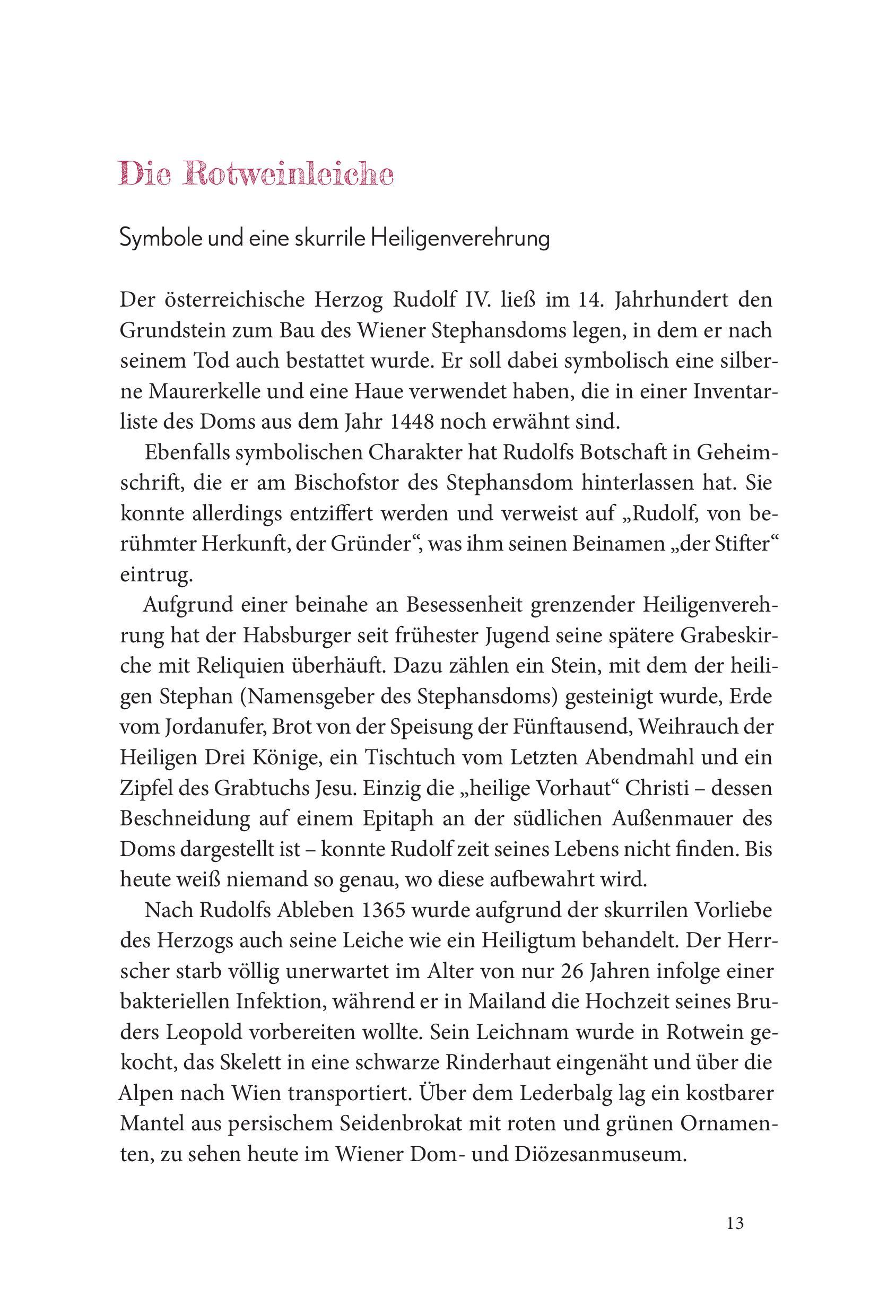 Beispielinhalt (Bild) Diese Habsburger - Eine Sammlung skurriler und unterhaltsamer Fakten