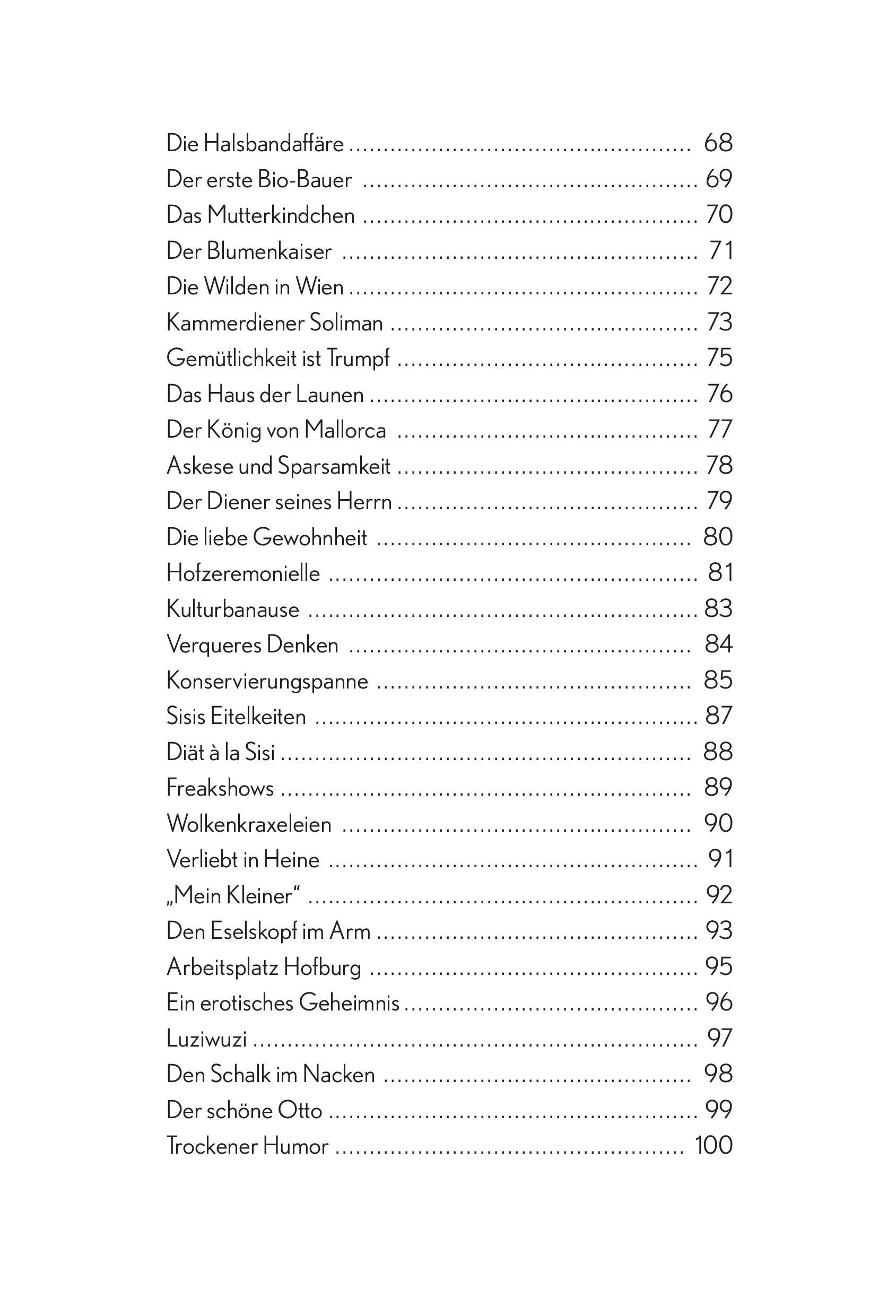 Beispielinhalt (Bild) Diese Habsburger - Eine Sammlung skurriler und unterhaltsamer Fakten