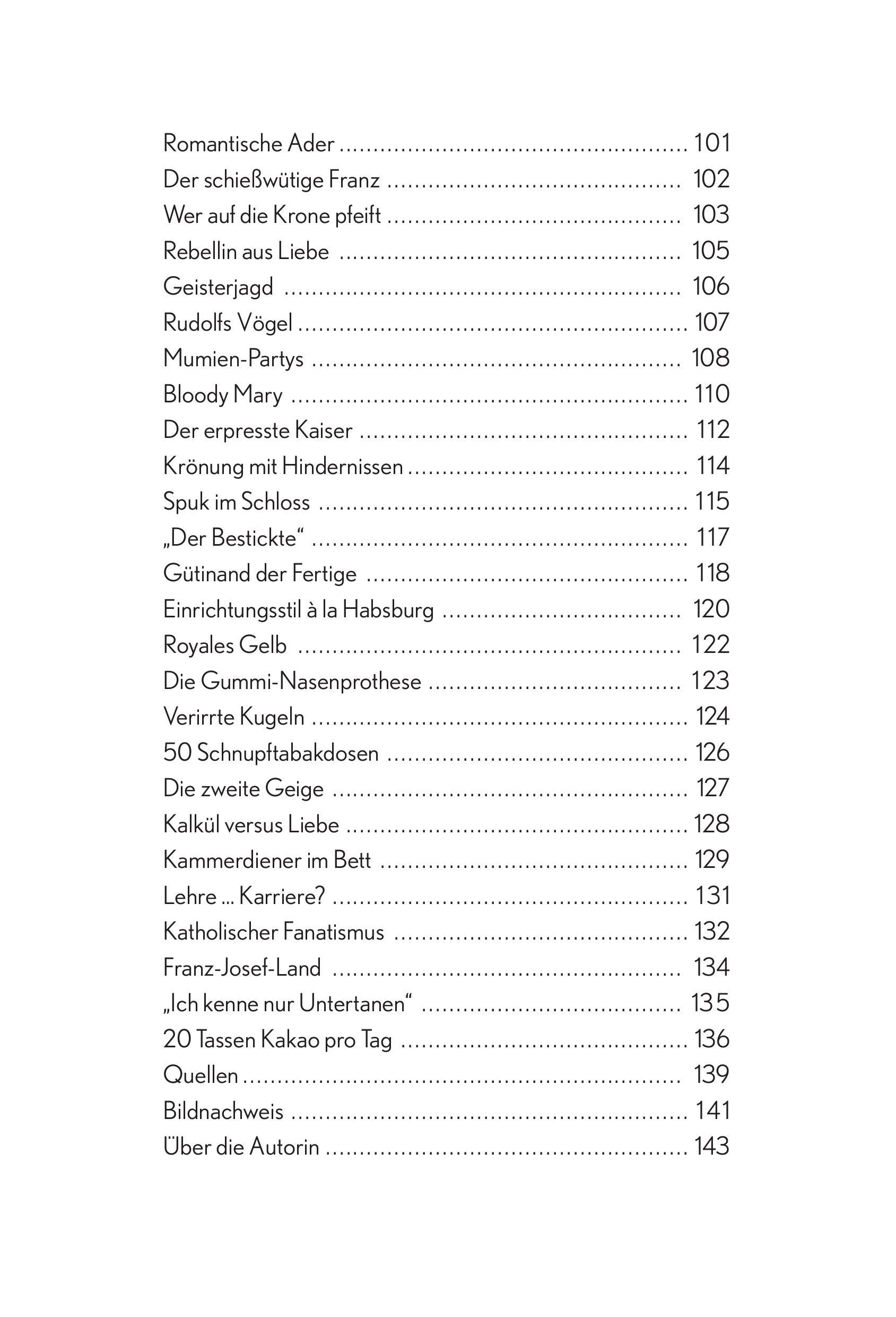 Beispielinhalt (Bild) Diese Habsburger - Eine Sammlung skurriler und unterhaltsamer Fakten