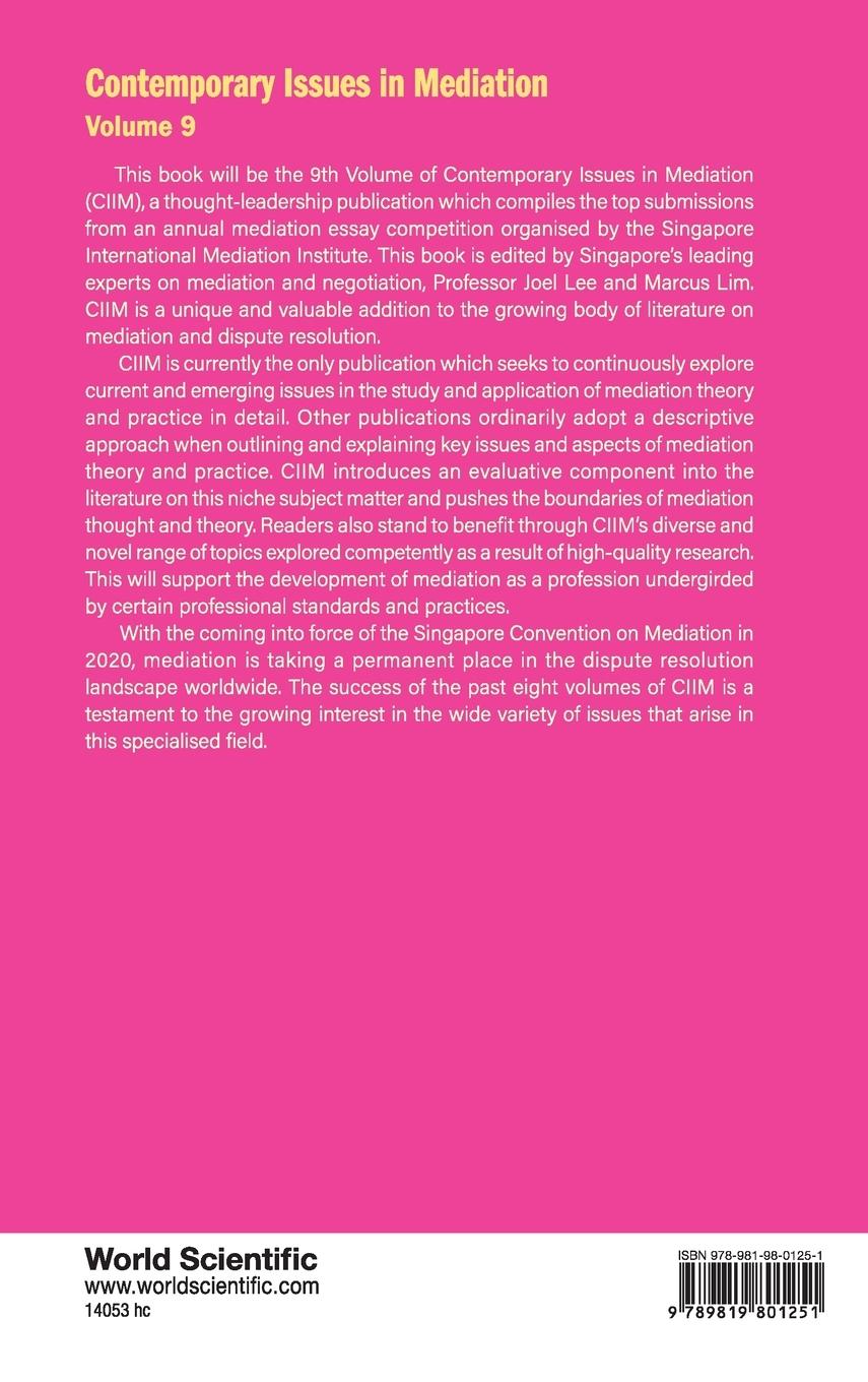 Rückseitencover CONTEMPORARY ISSUE MEDIA (V9)