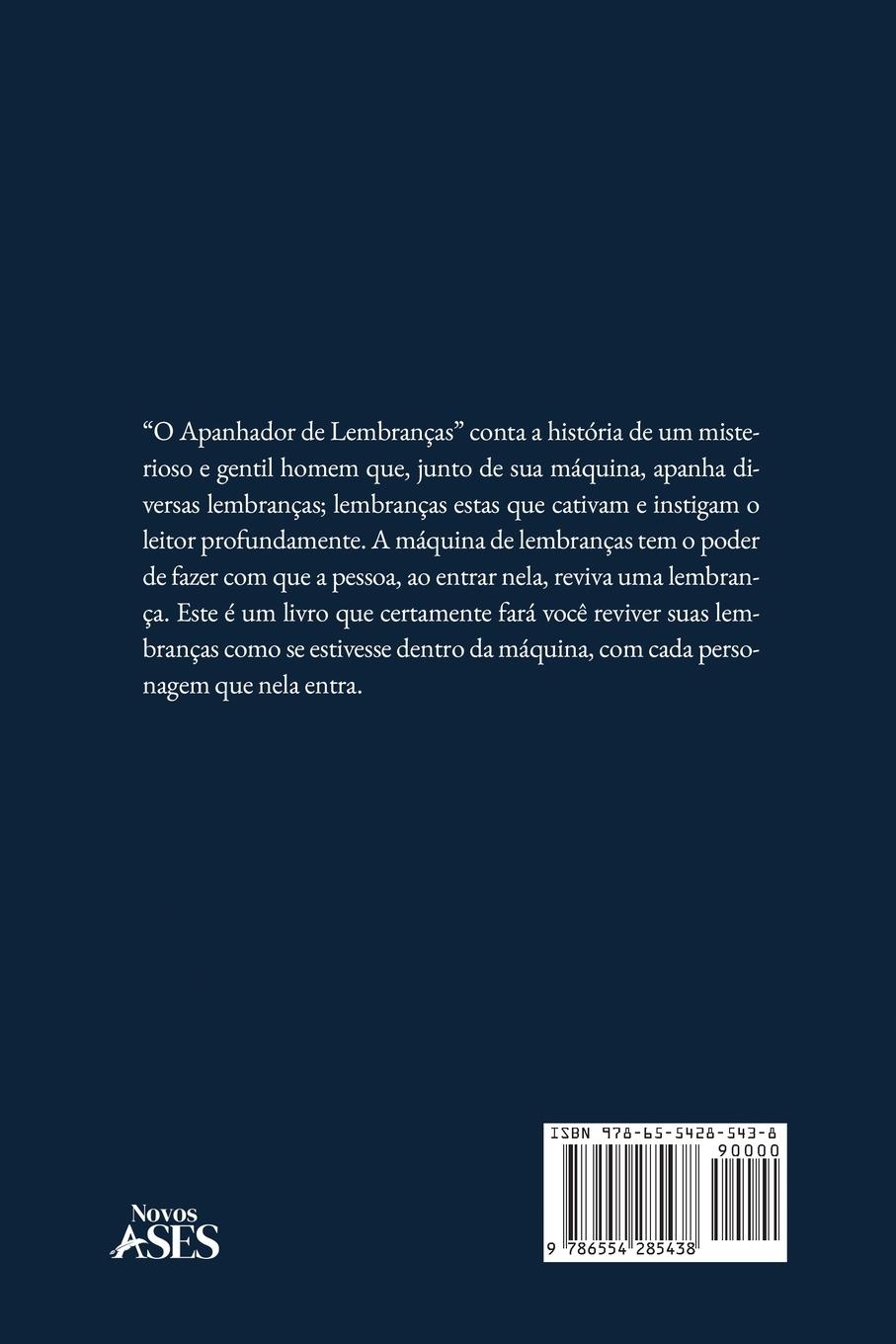 Rückseitencover O apanhador de lembrancas