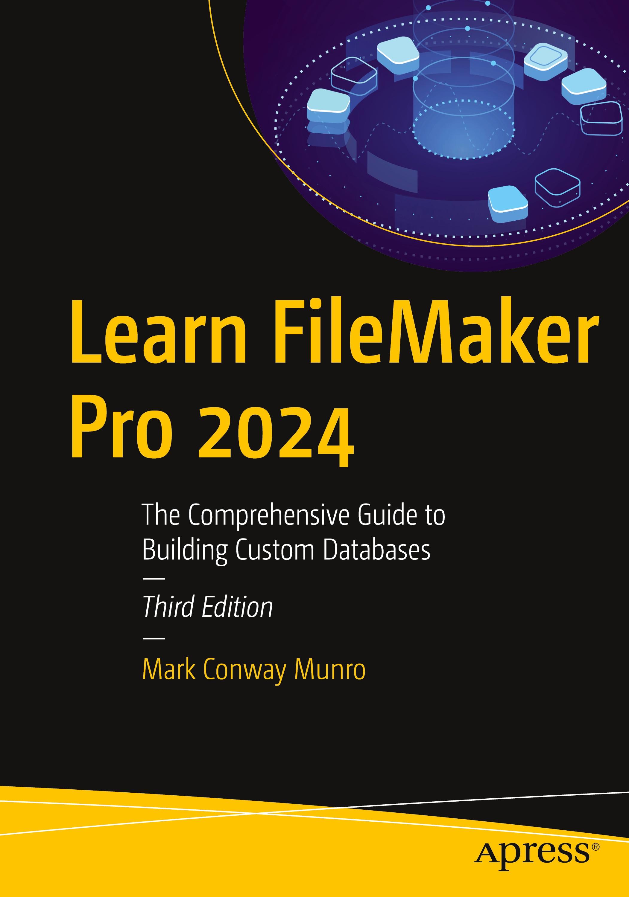 Vorderes Coverbild Learn FileMaker Pro 2024