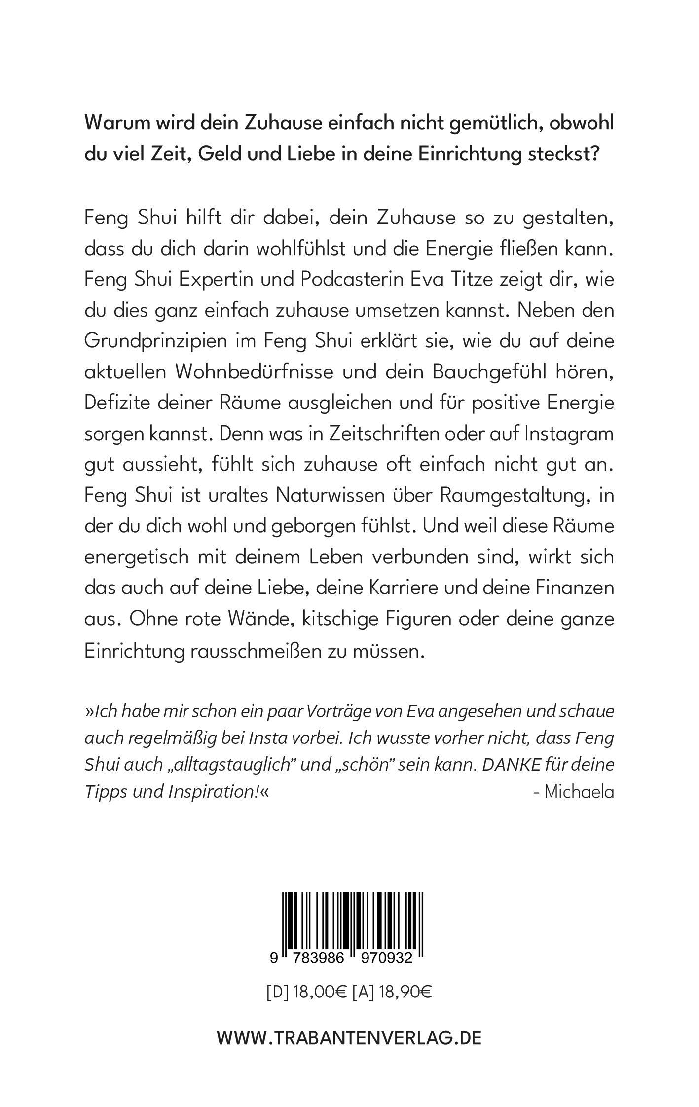 Rückseitencover Dein Einstieg in modernes Feng Shui