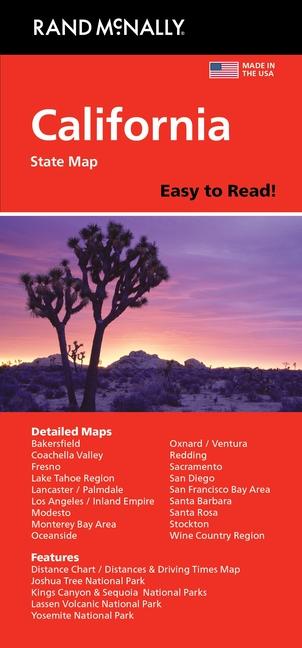Vorderes Coverbild Rand McNally Easy to Read: California State Map