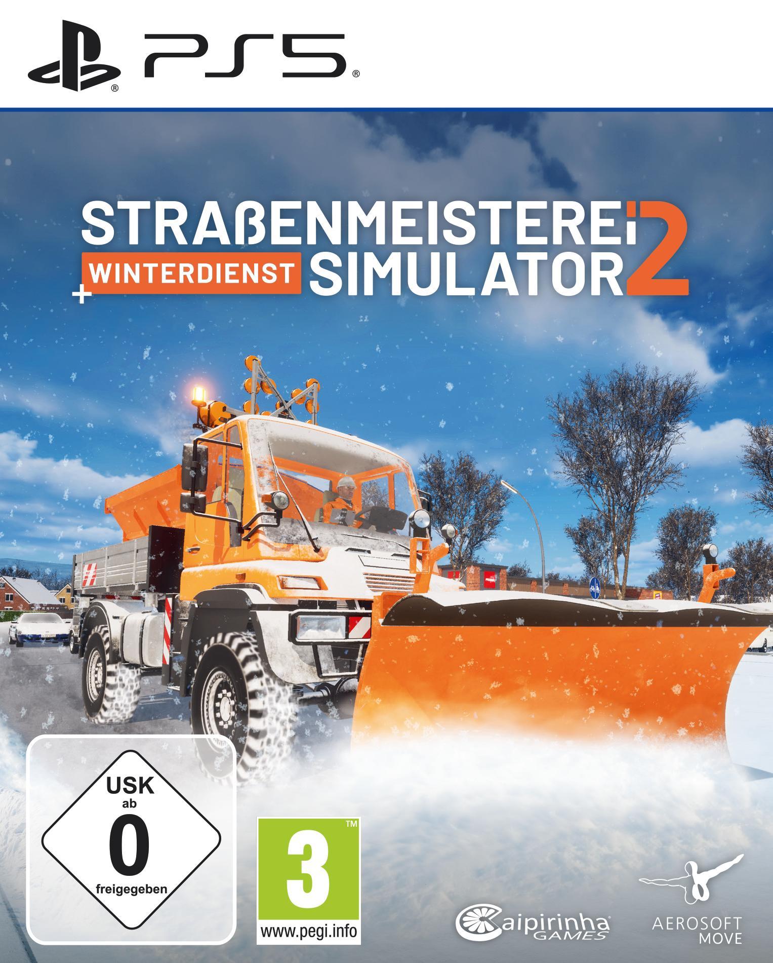 Vorderes Coverbild Straßenmeisterei Simulator 2 Winterdienst (PlayStation PS5)
