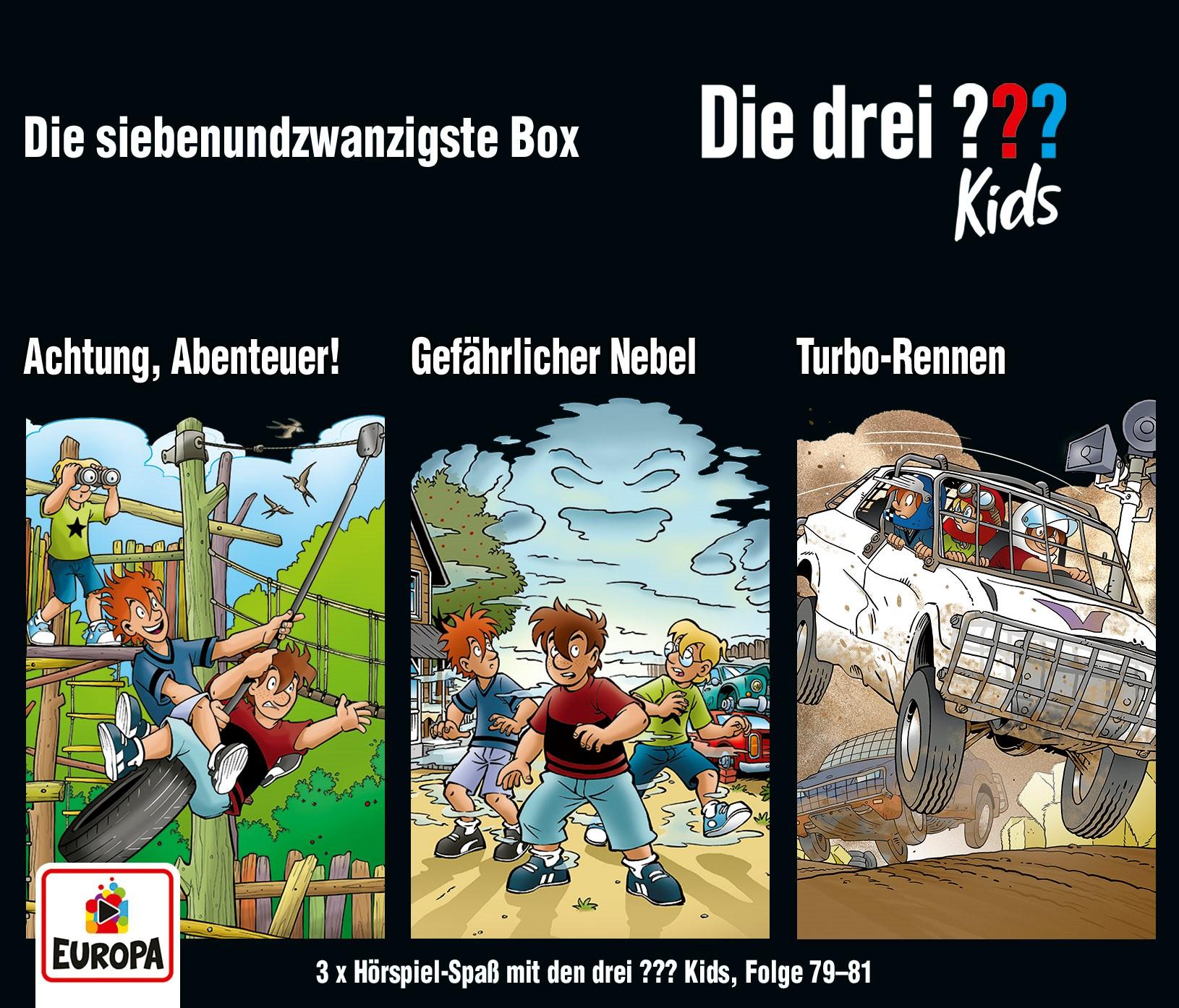 Vorderes Coverbild Die drei ??? Kids 3er Box- Folgen 79-81 (3 Audio-CDs)