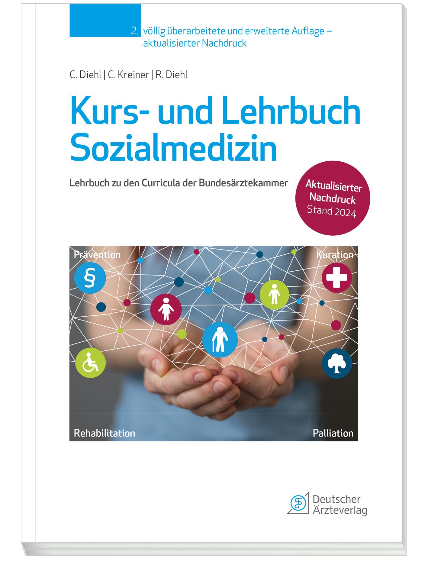 Vorderes Coverbild Kurs- und Lehrbuch Sozialmedizin