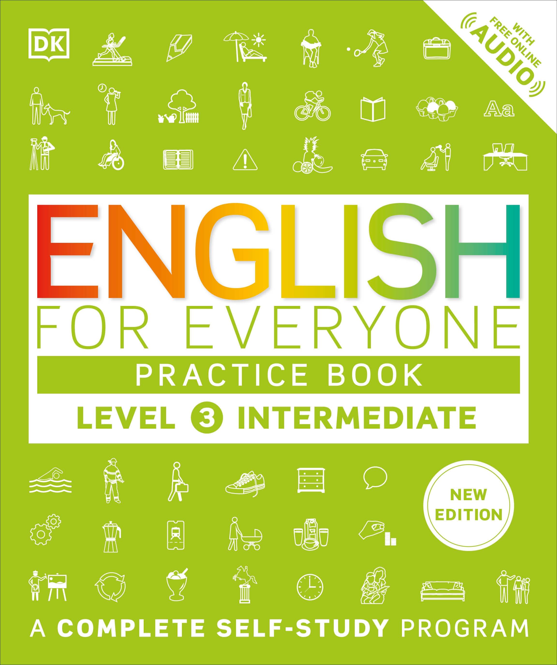 Vorderes Coverbild English for Everyone Practice Book Level 3 Intermediate