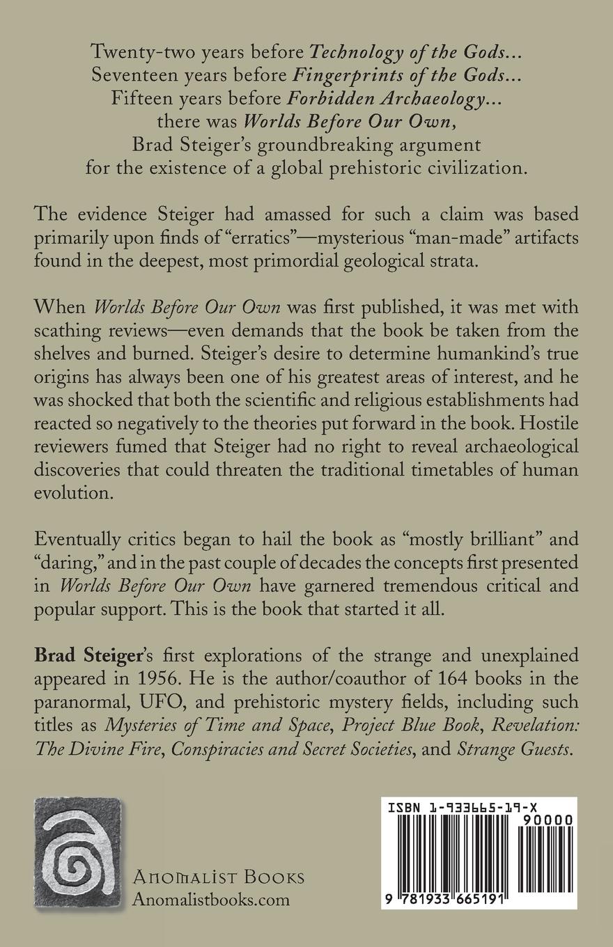 Rückseitencover Worlds Before Our Own