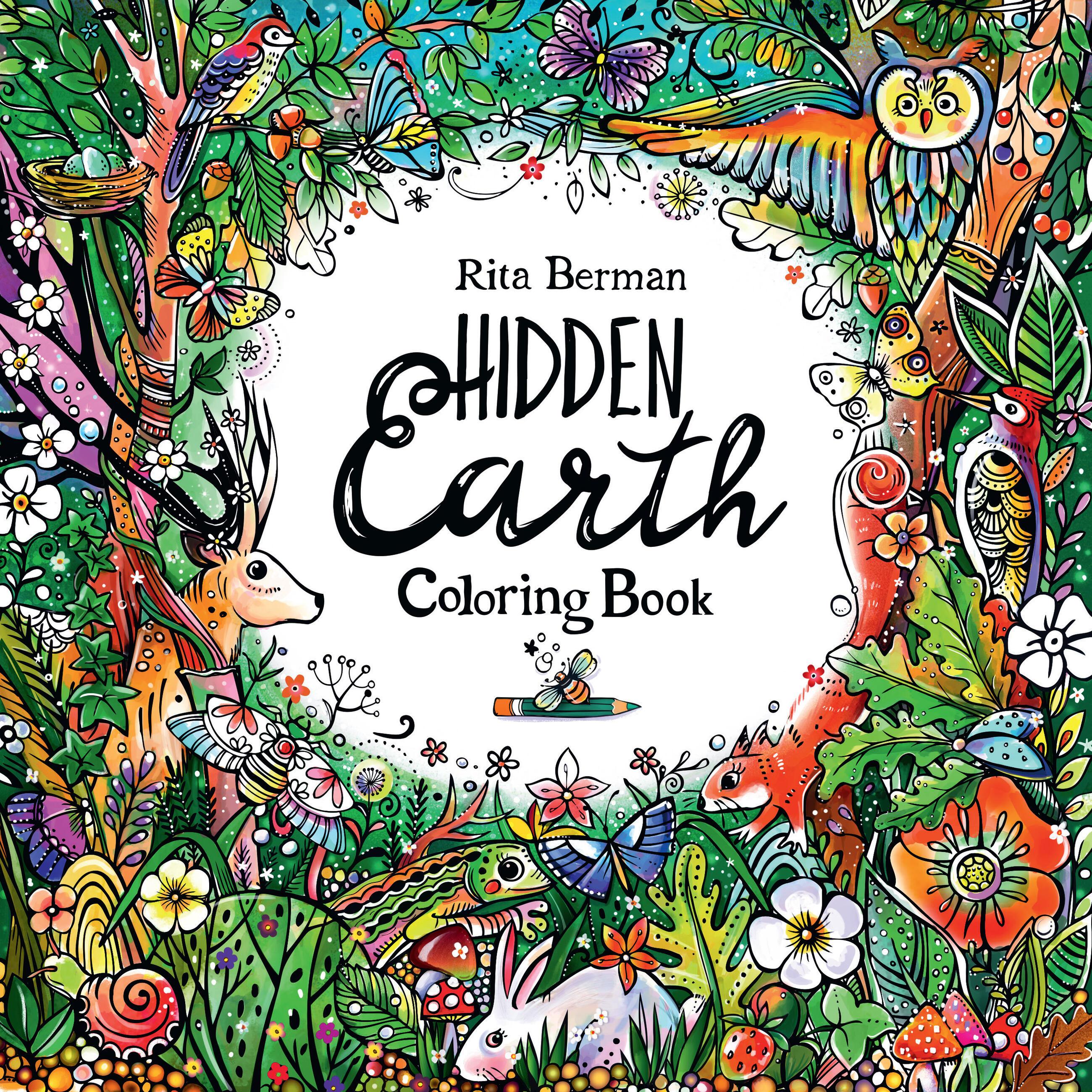 Vorderes Coverbild Hidden Earth Coloring Book