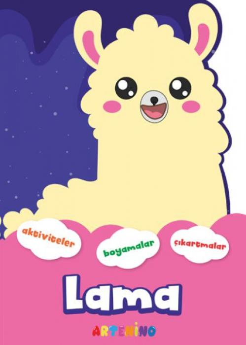 Vorderes Coverbild Sekilli Hayvanlar Serisi - Lama Aktivite Boyama Cikartma Kitabi