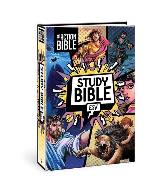 Vorderes Coverbild The Action Bible Study Bible Esv, Hardcover, Full Color