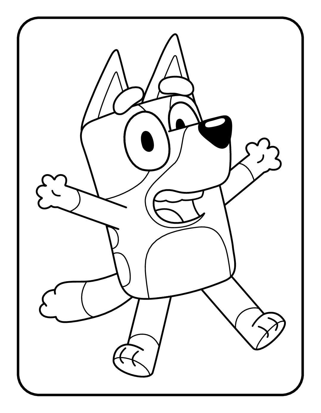 Beispielinhalt (Bild) Bluey Mein Malblock