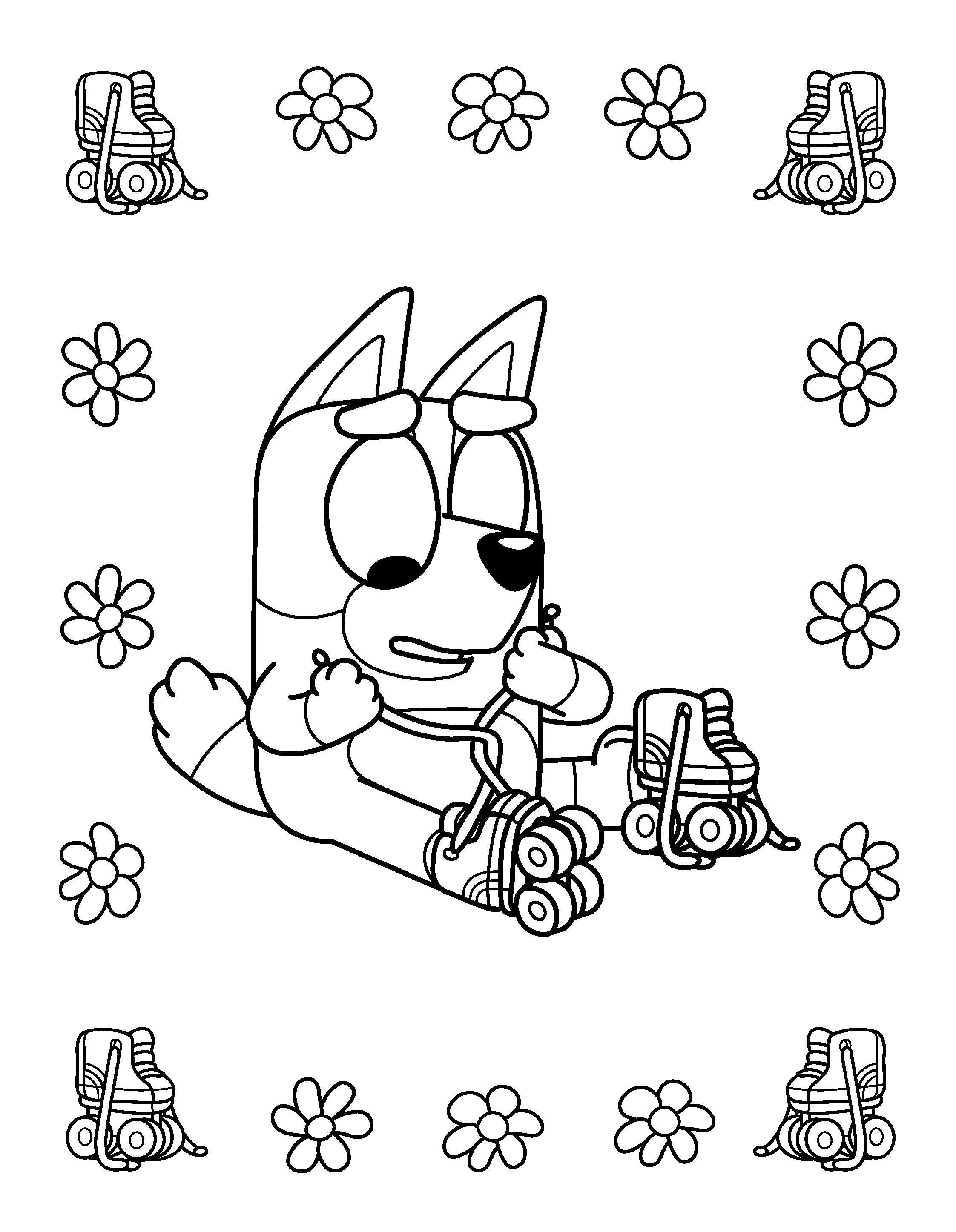 Beispielinhalt (Bild) Bluey Mein Malblock