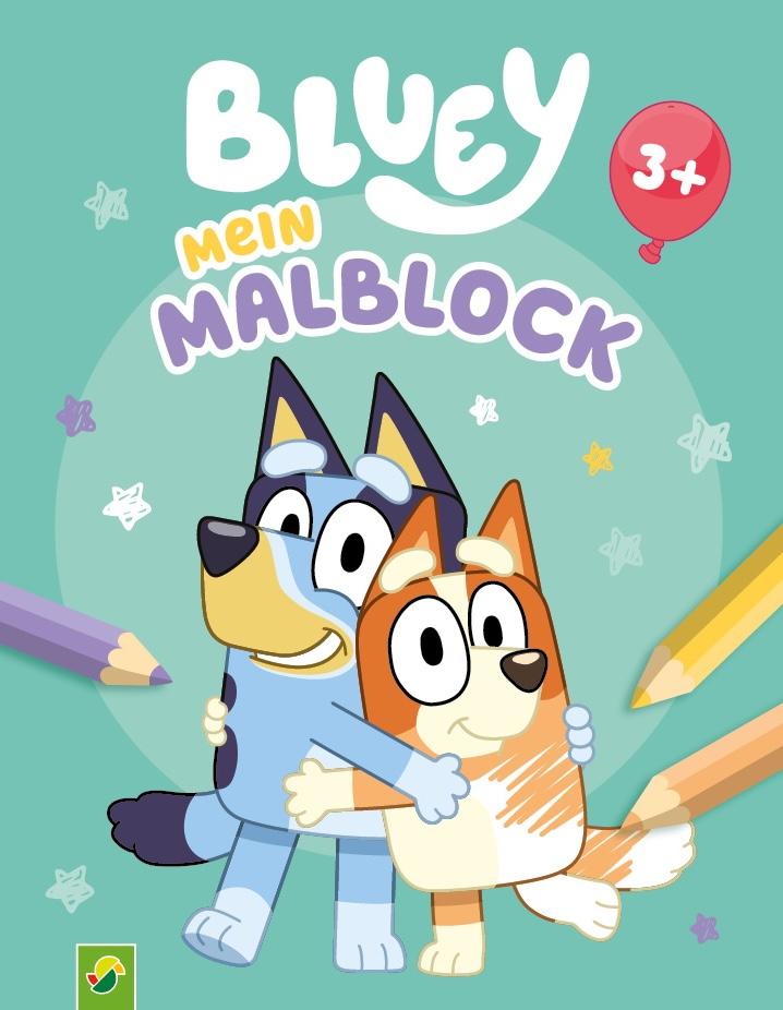 Vorderes Coverbild Bluey Mein Malblock