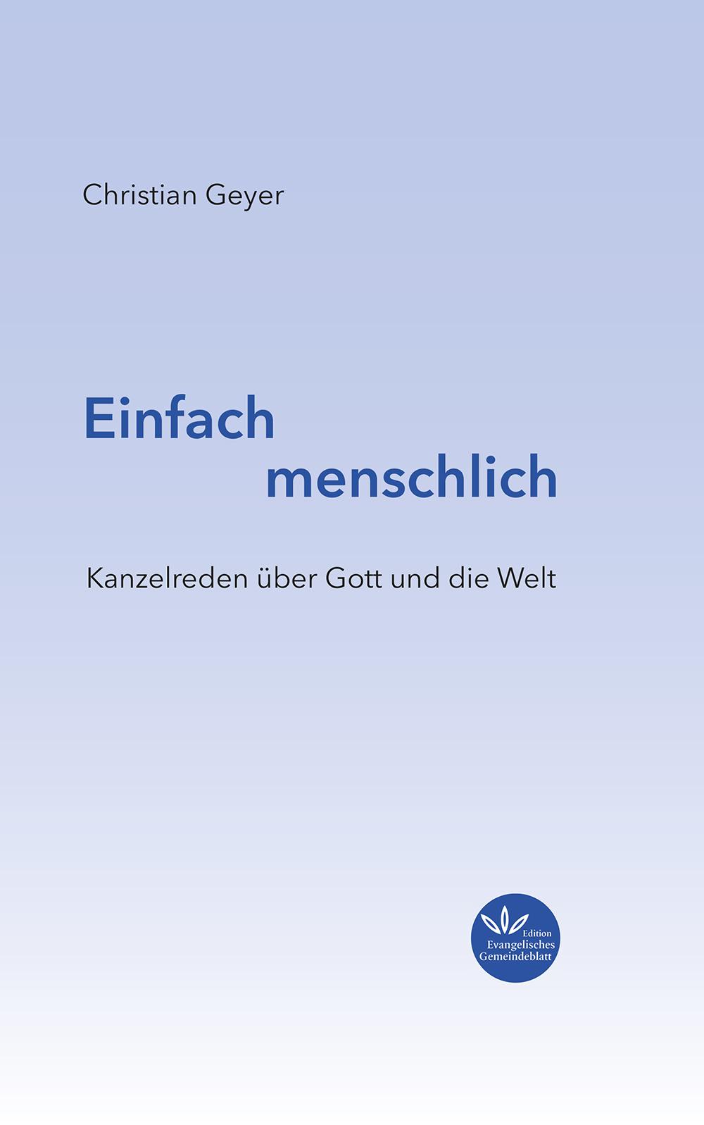 Vorderes Coverbild Einfach menschlich