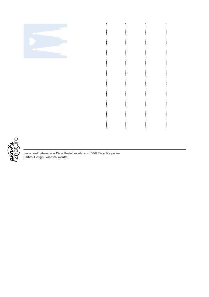 Beispielinhalt (Bild) Postkartenblock Köln-Liebe