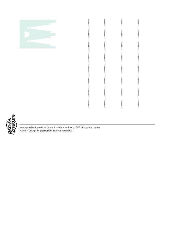 Beispielinhalt (Bild) Postkartenblock Köln-Liebe