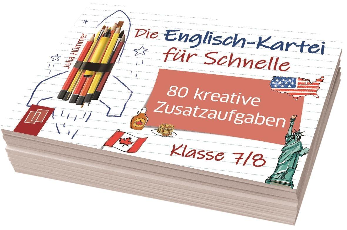 Beispielinhalt (Bild) Die Englisch-Kartei für Schnelle - Klasse 7/8