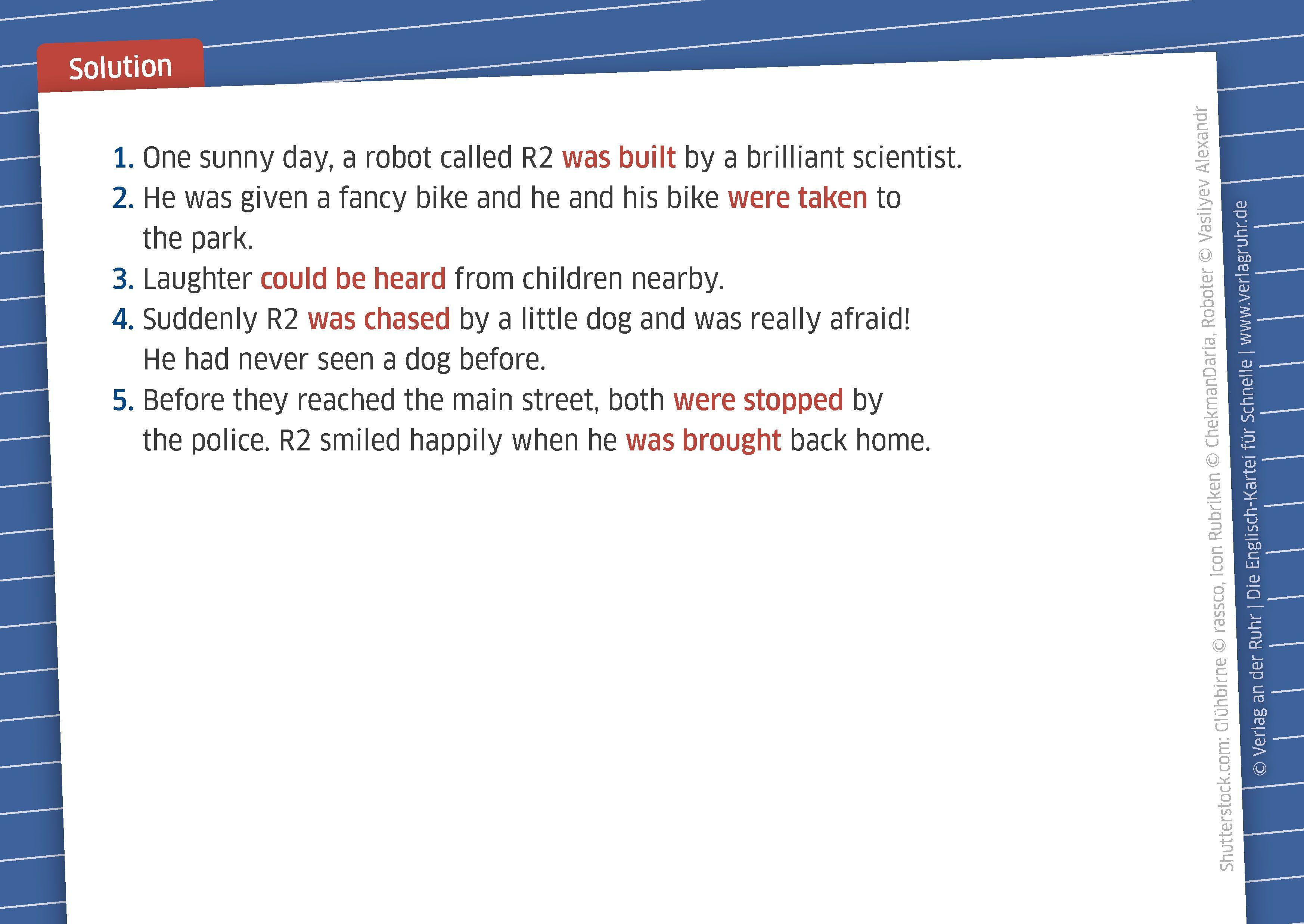 Beispielinhalt (Bild) Die Englisch-Kartei für Schnelle - Klasse 7/8