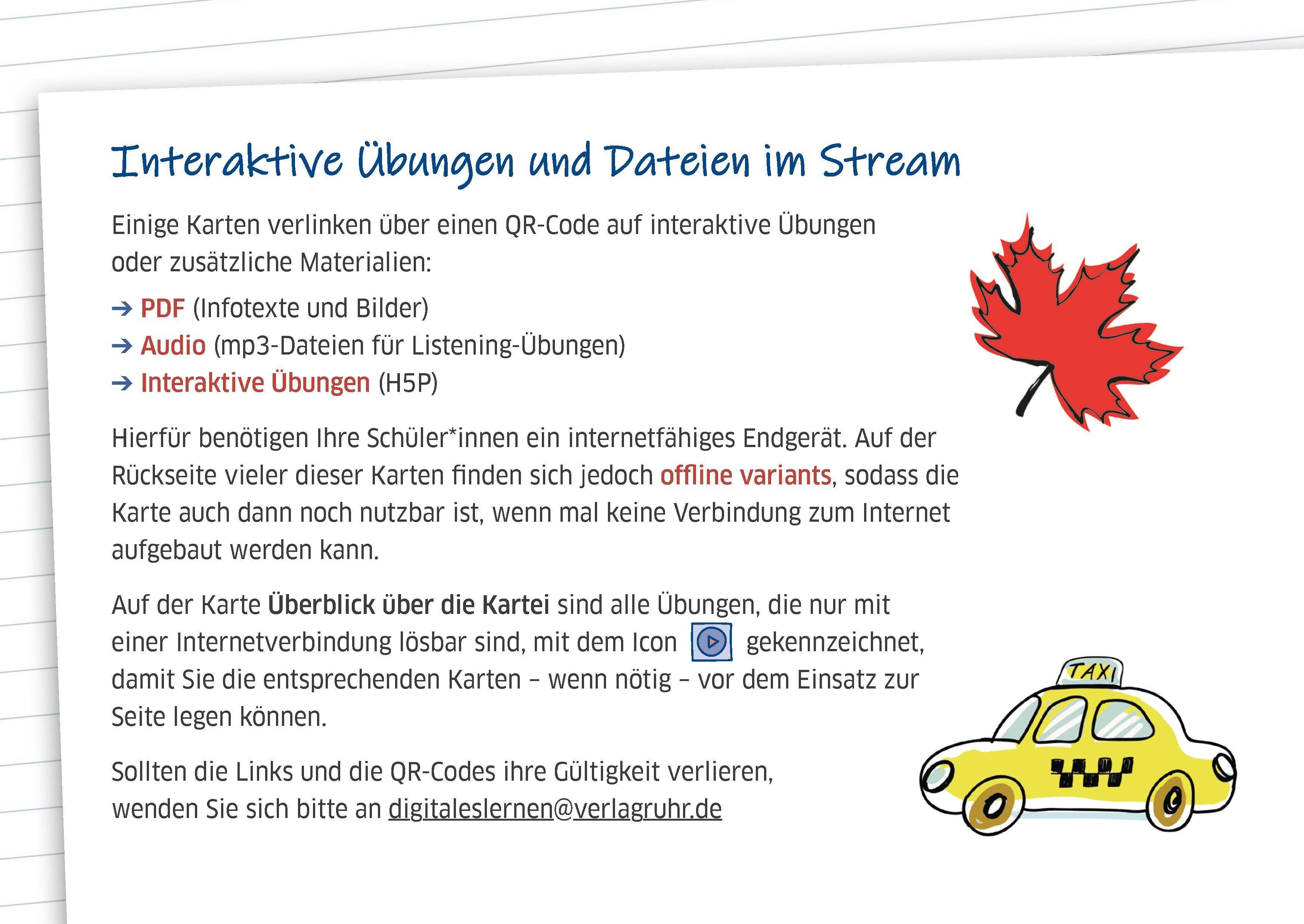 Beispielinhalt (Bild) Die Englisch-Kartei für Schnelle - Klasse 7/8