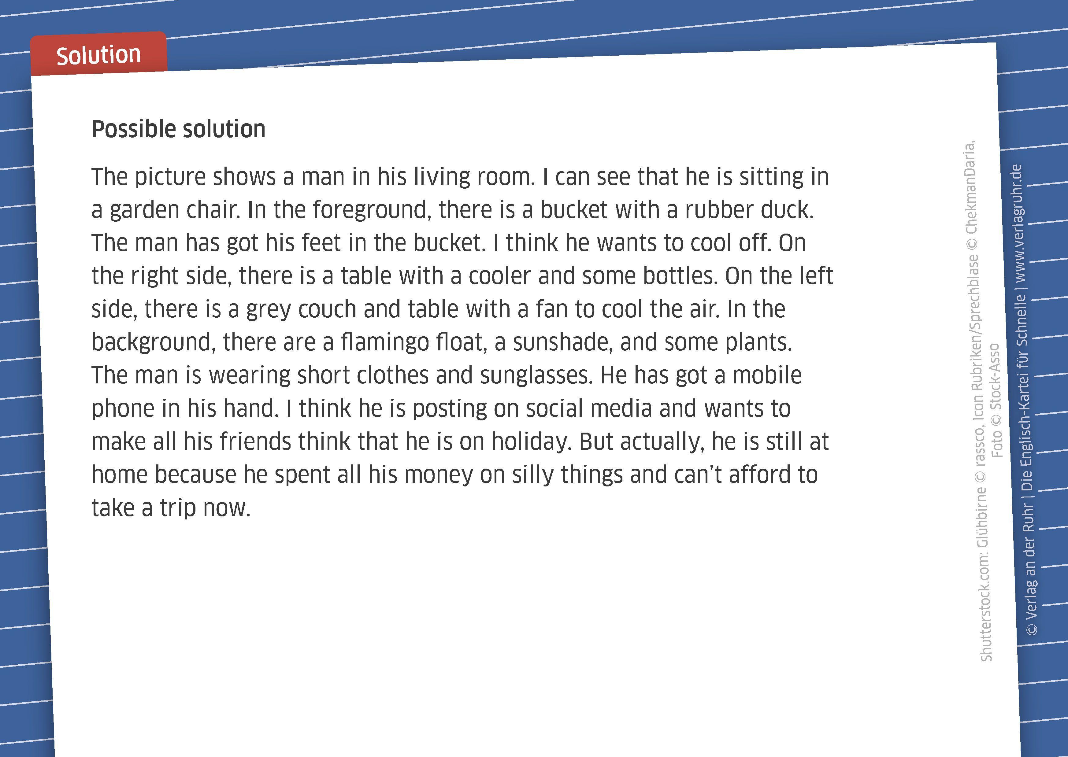 Beispielinhalt (Bild) Die Englisch-Kartei für Schnelle - Klasse 7/8