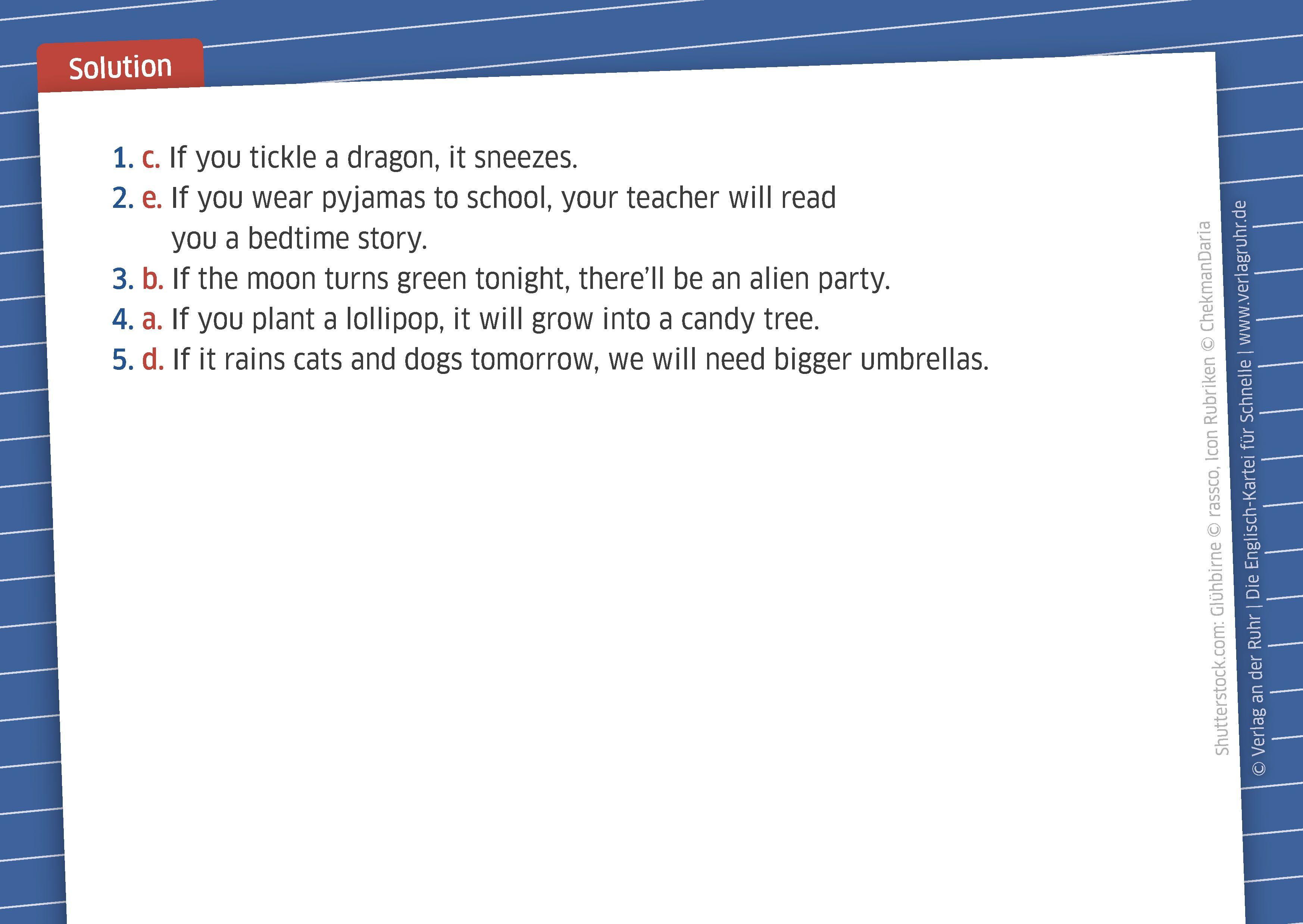 Beispielinhalt (Bild) Die Englisch-Kartei für Schnelle - Klasse 7/8