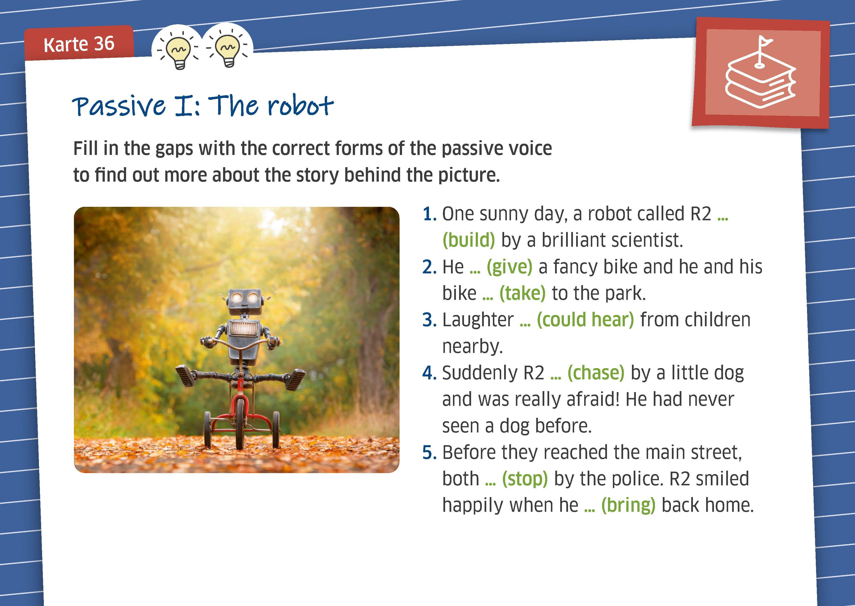 Beispielinhalt (Bild) Die Englisch-Kartei für Schnelle - Klasse 7/8