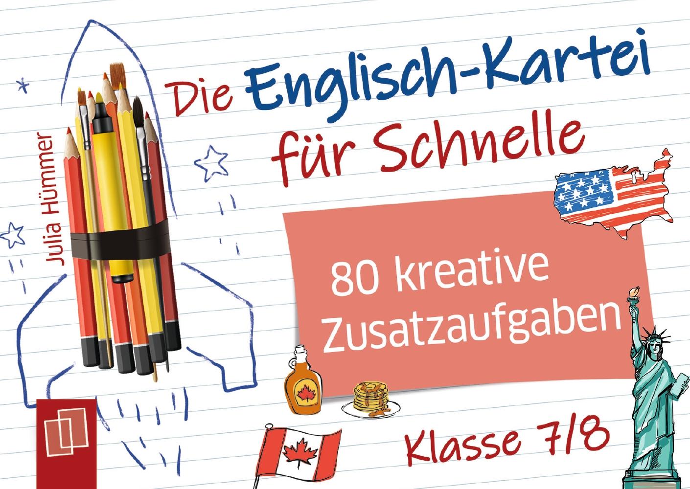 Vorderes Coverbild Die Englisch-Kartei für Schnelle - Klasse 7/8