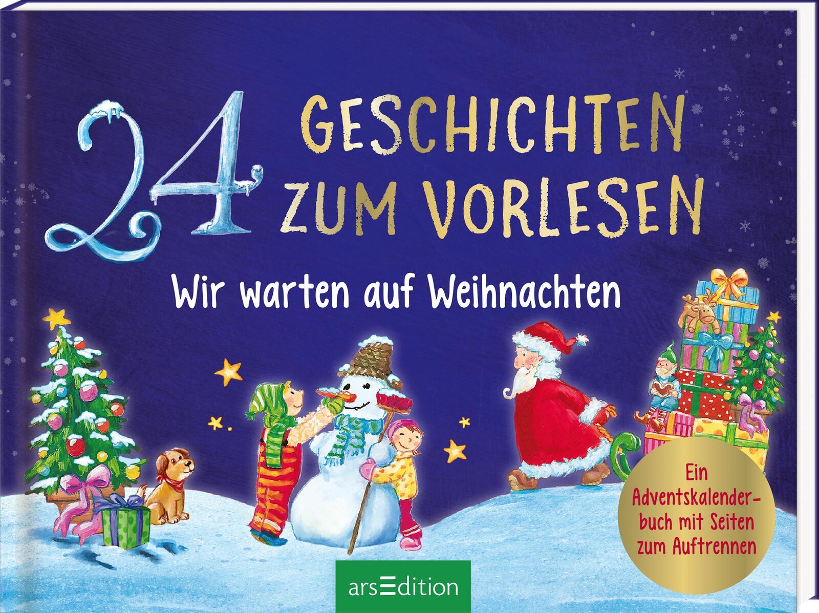 Vorderes Coverbild 24 Geschichten zum Vorlesen - Wir warten auf Weihnachten