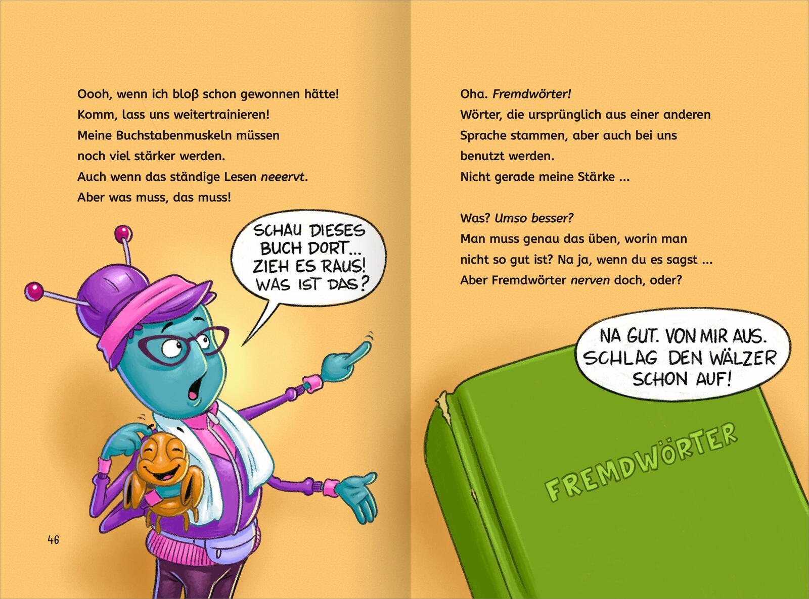 Beispielinhalt (Bild) Lesen NERVT! - Bücher? Voll anstrengend! (Lesen nervt! 3)