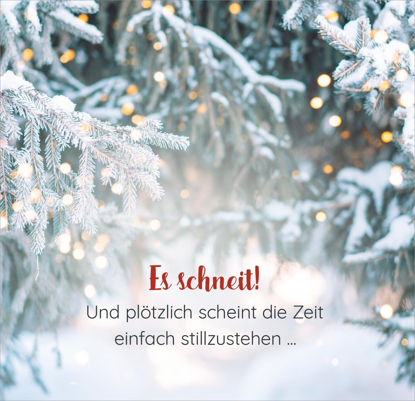 Beispielinhalt (Bild) Wenn es draußen schneit ...