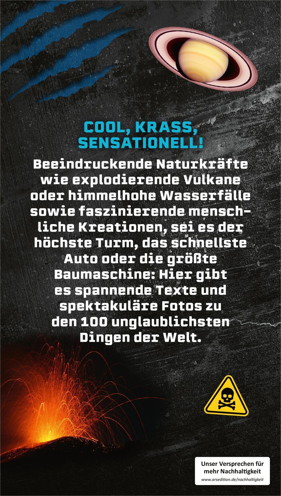 Rückseitencover Die 100 unglaublichsten Dinge der Welt