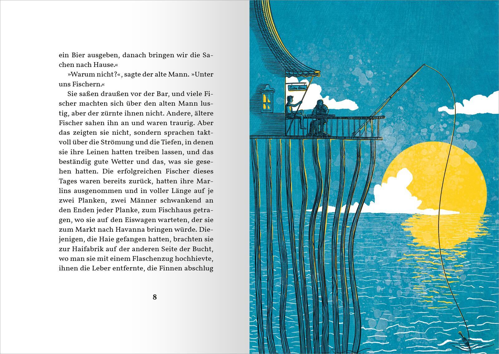 Beispielinhalt (Bild) Der alte Mann und das Meer