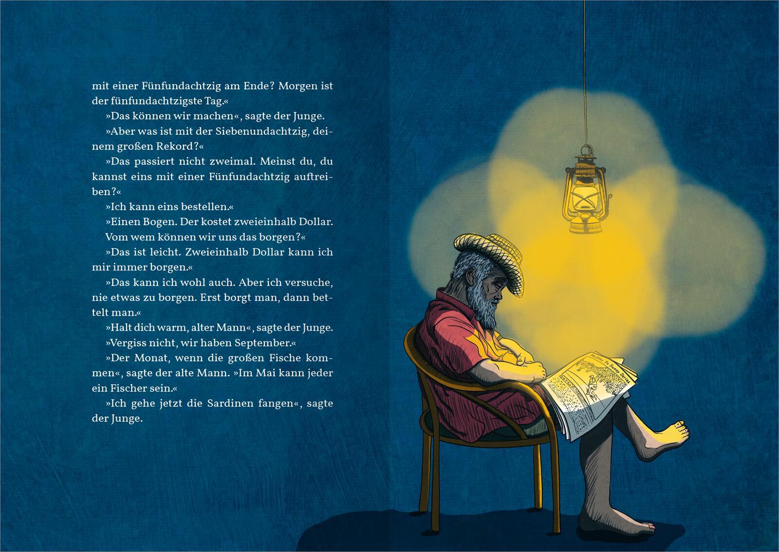 Beispielinhalt (Bild) Der alte Mann und das Meer