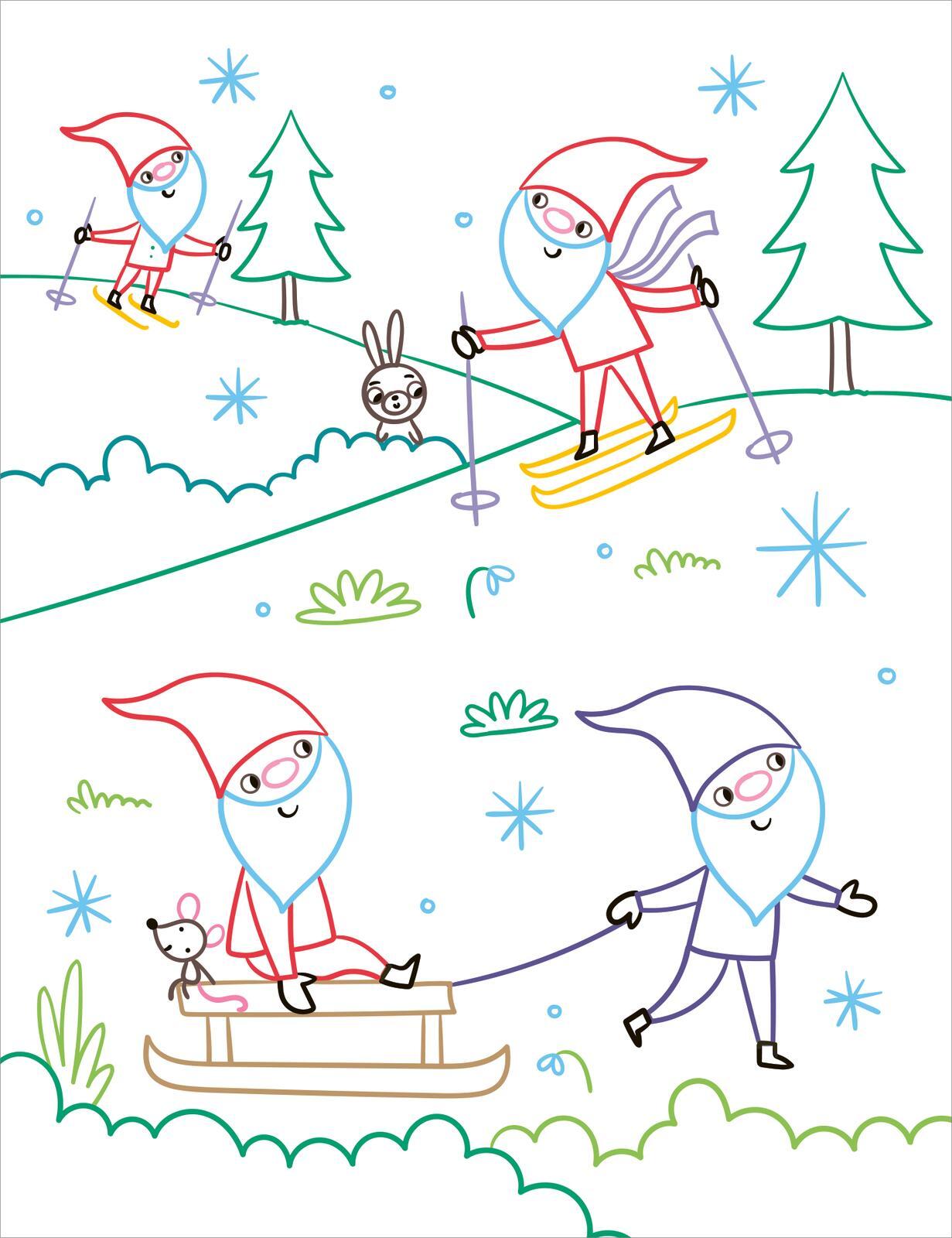 Beispielinhalt (Bild) Zauberbilder - Adventskalender